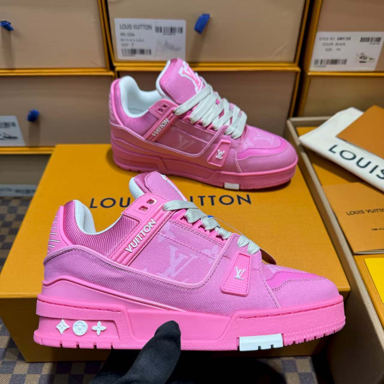 Louis Vuitton LV Trainer Sneaker      - FashionPlug