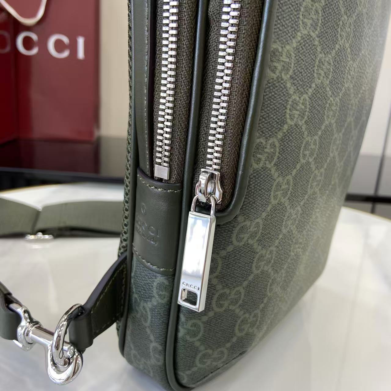 Gucci GG Monogram Small Slingbag - FashionPlug