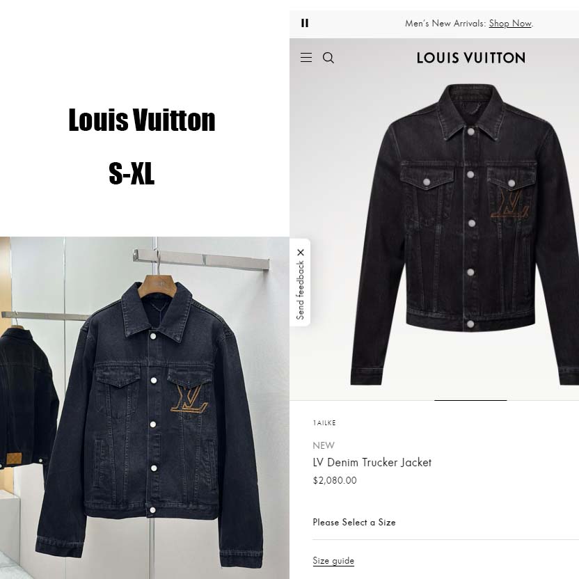 Louis Vuitton LV Denim Trucker Jacket   1AILKE - FashionPlug