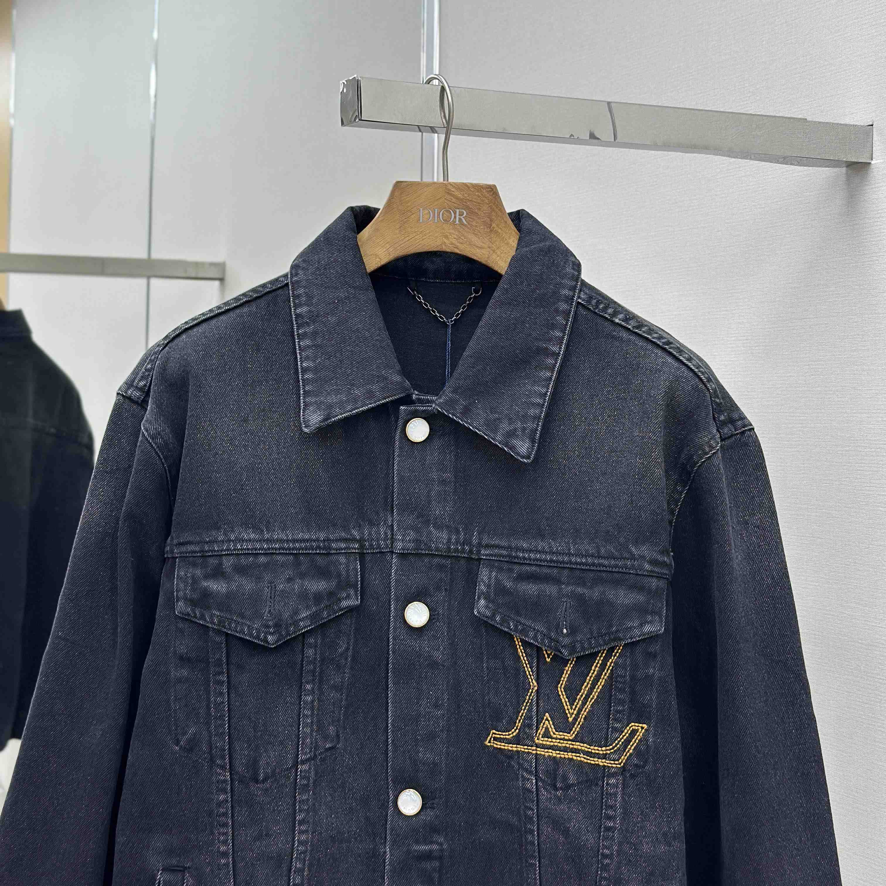 Louis Vuitton LV Denim Trucker Jacket   1AILKE - FashionPlug
