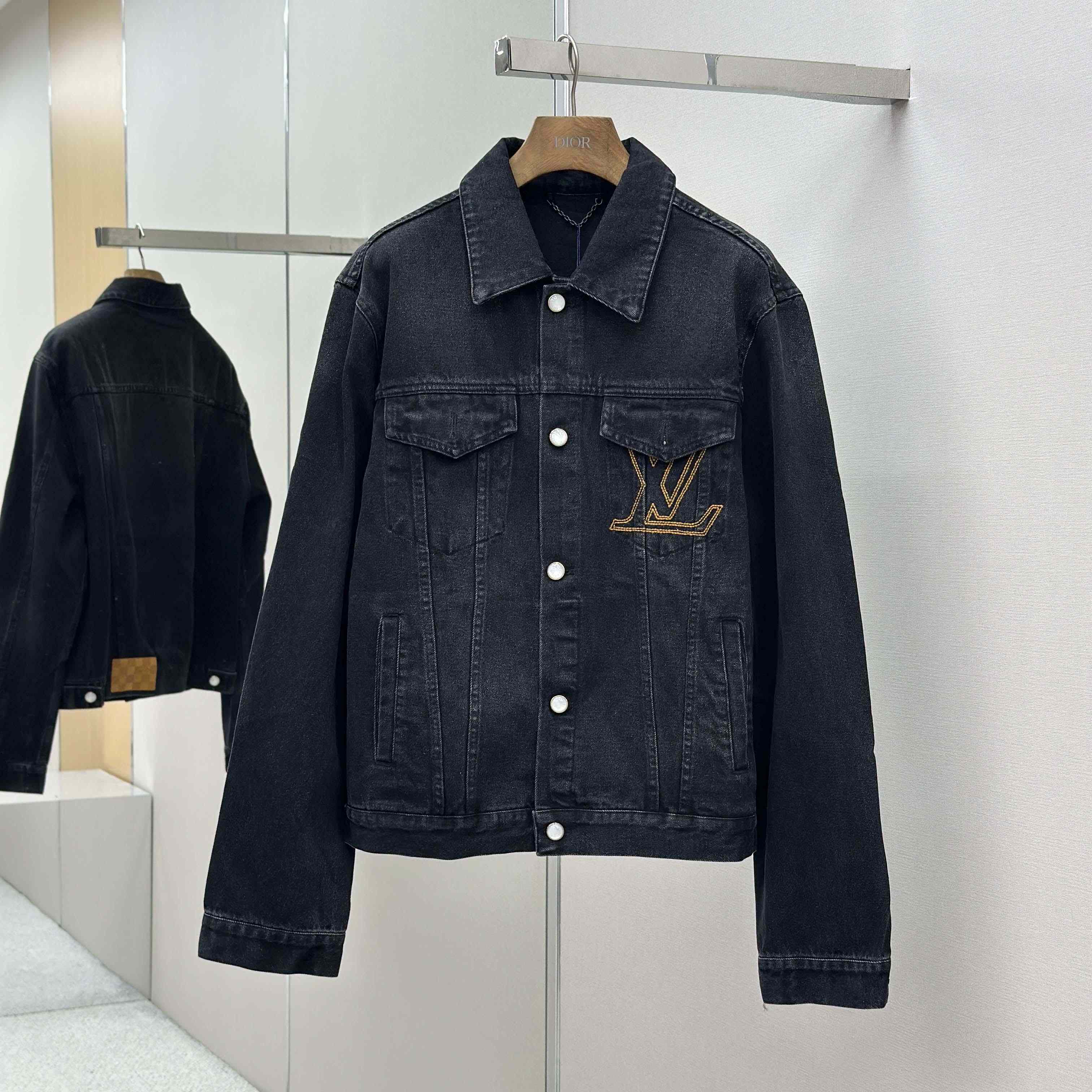 Louis Vuitton LV Denim Trucker Jacket   1AILKE - FashionPlug
