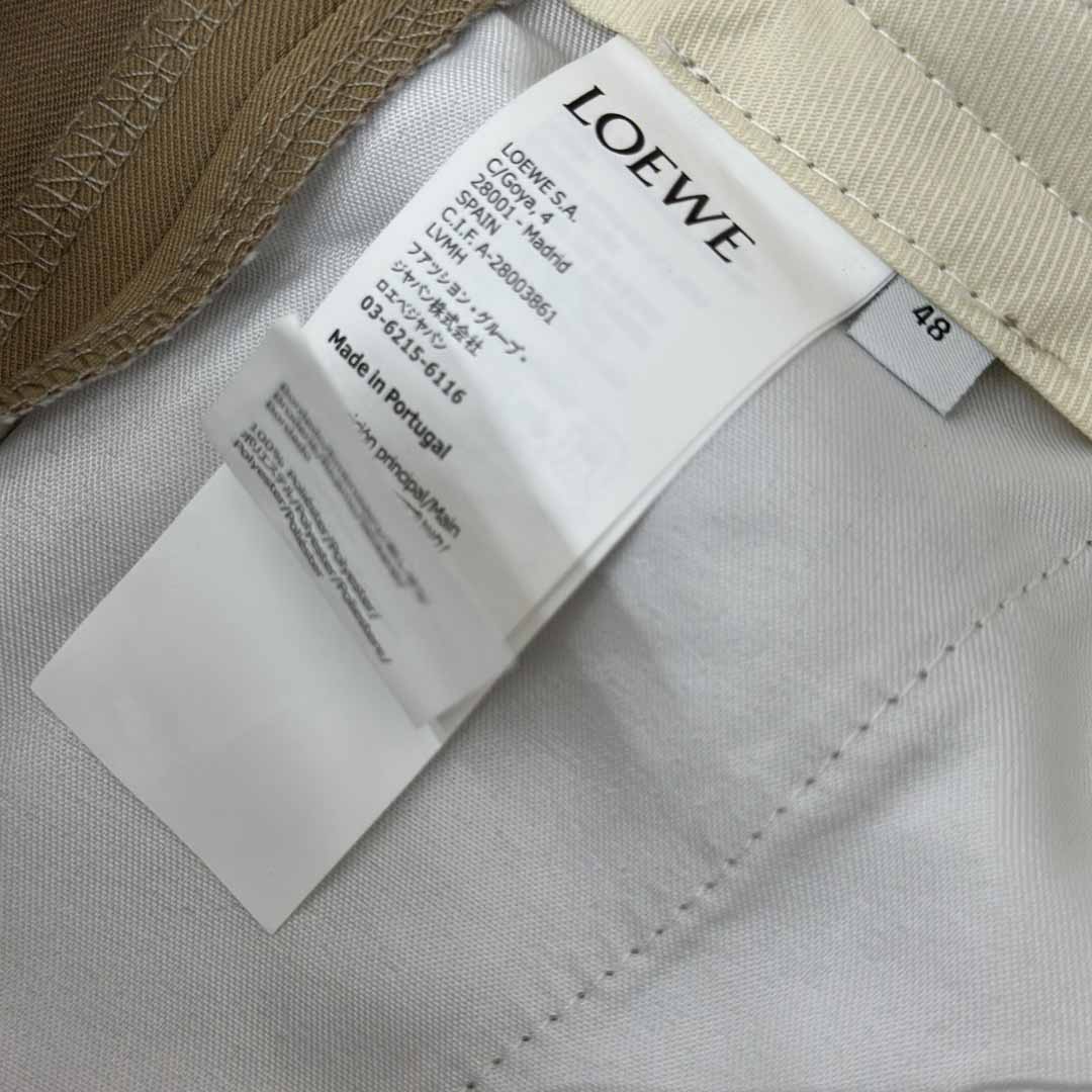 Loewe Low Crotch Trousers In Cotton - FashionPlug