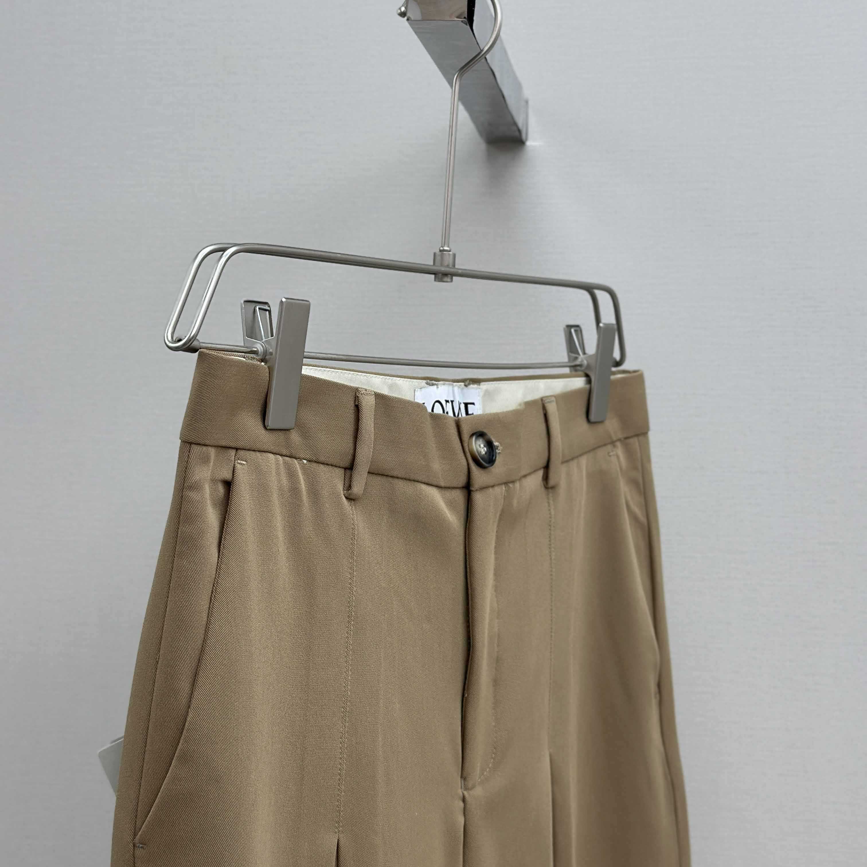 Loewe Low Crotch Trousers In Cotton - FashionPlug
