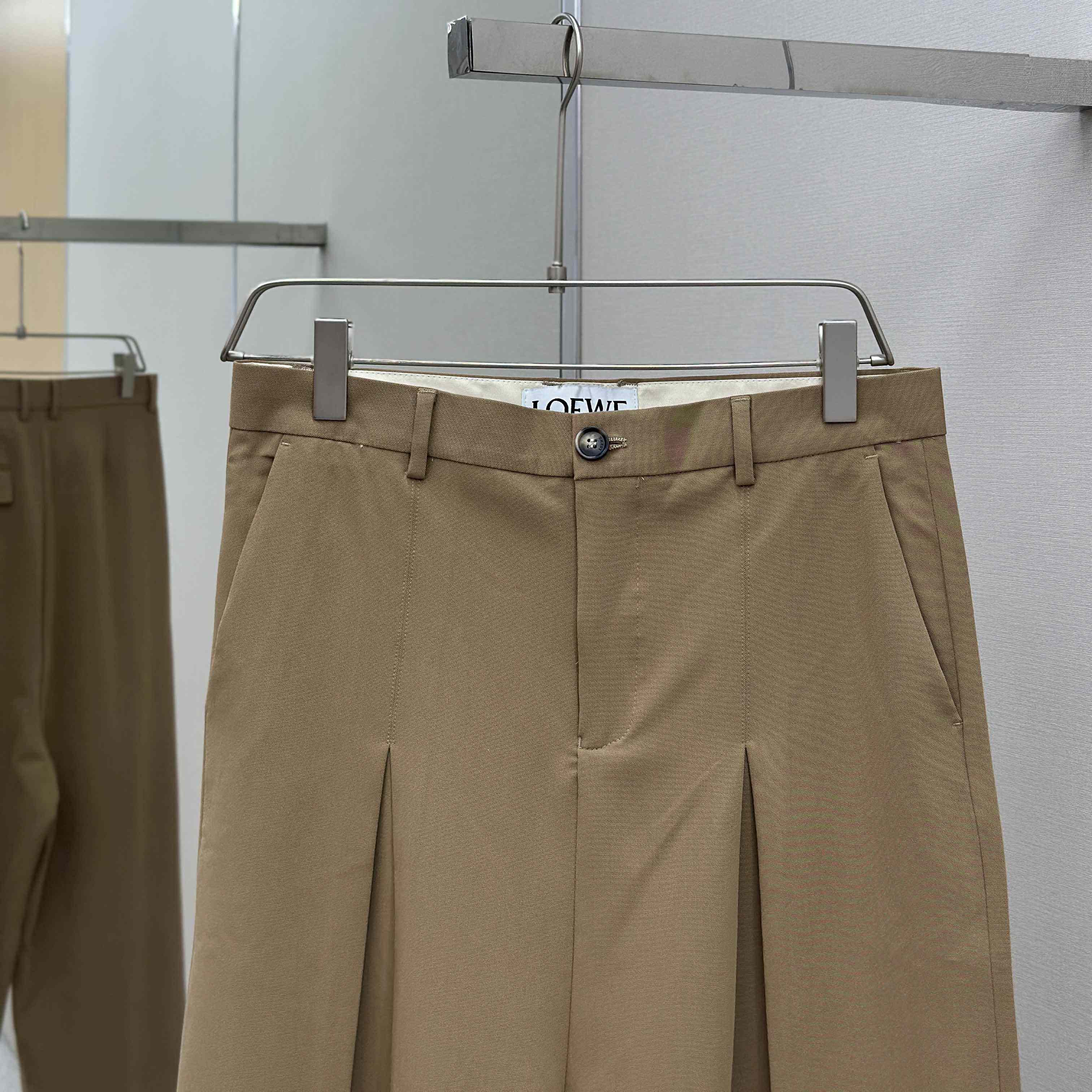 Loewe Low Crotch Trousers In Cotton - FashionPlug