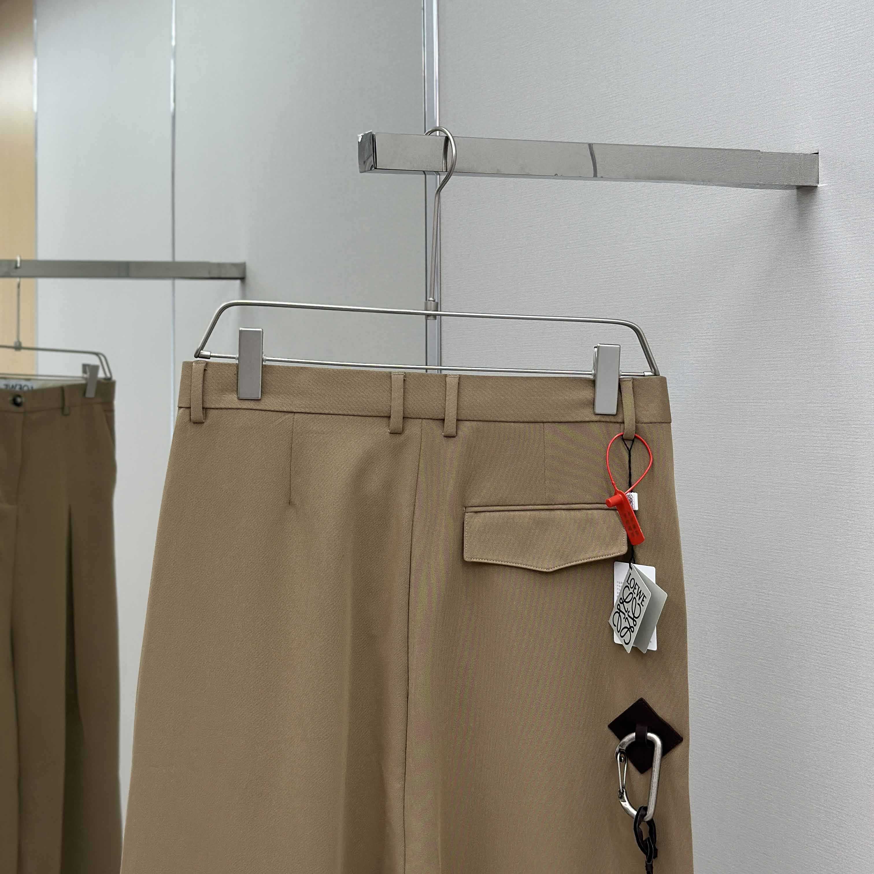 Loewe Low Crotch Trousers In Cotton - FashionPlug