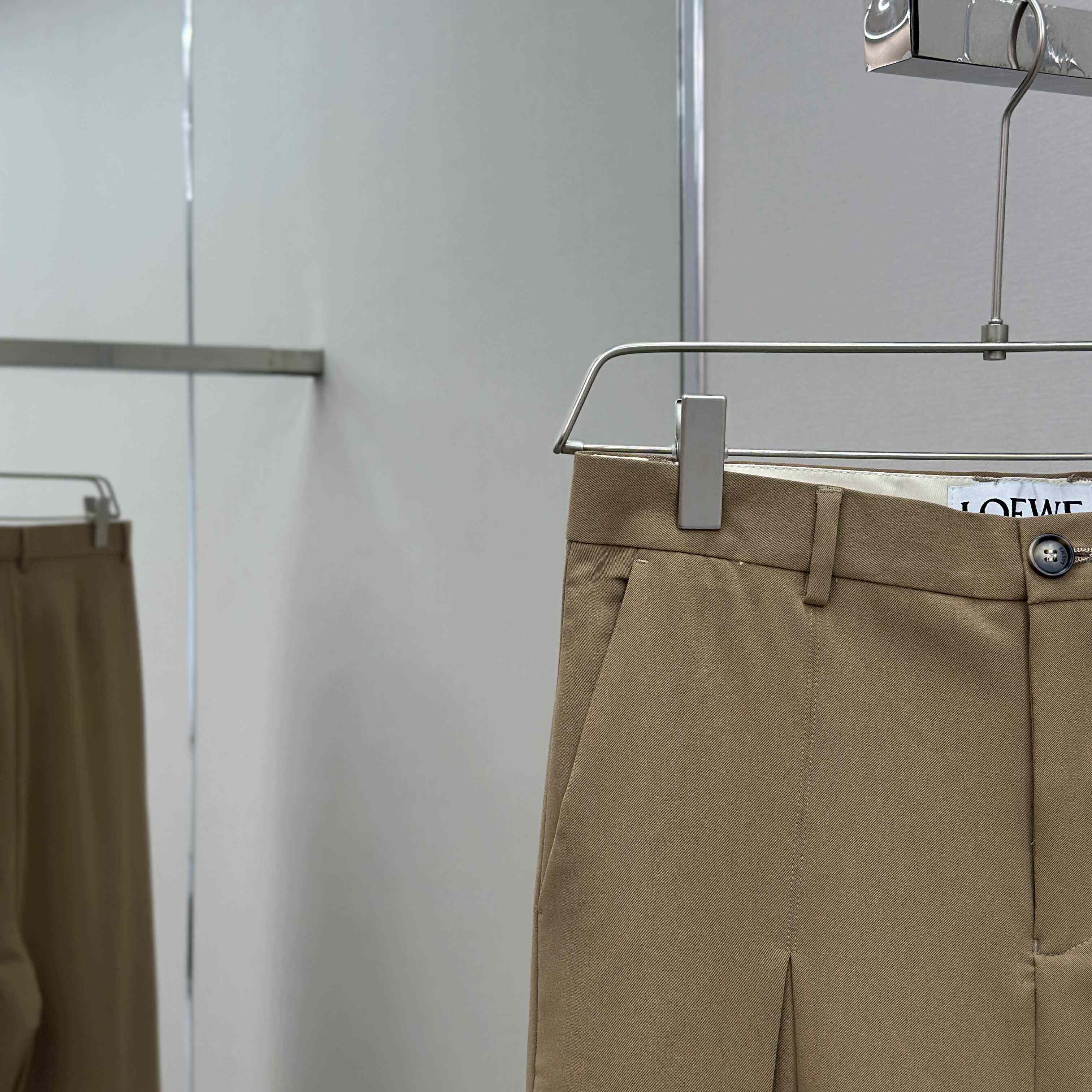 Loewe Low Crotch Trousers In Cotton - FashionPlug