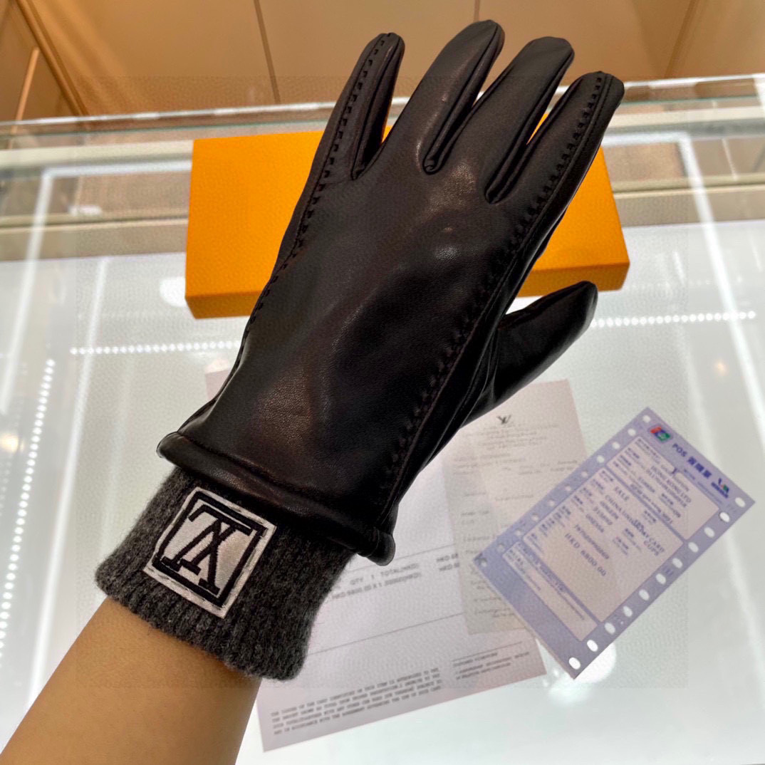 Louis Vuitton Men's Gloves  - FashionPlug