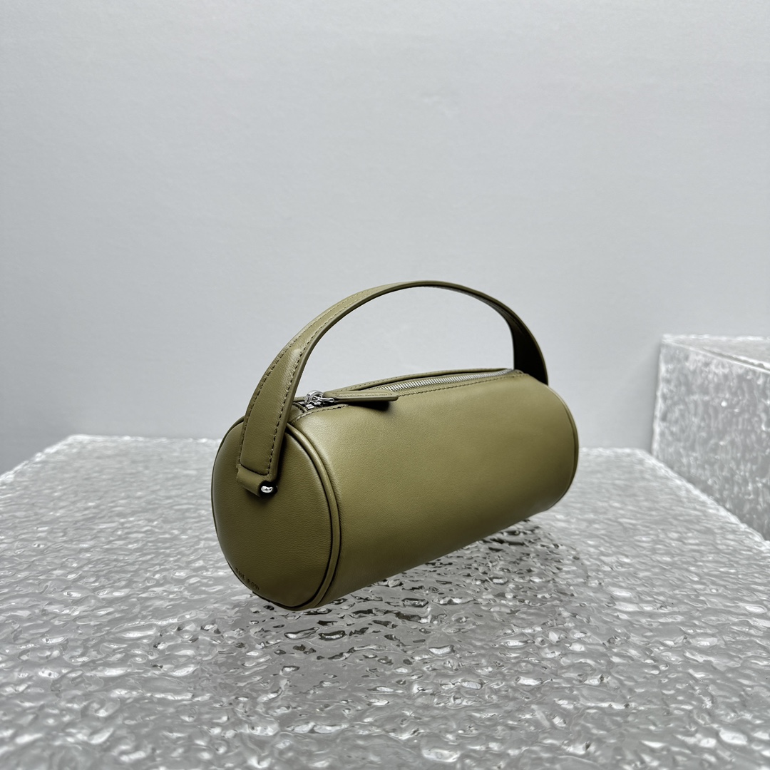 The Row Round 90's Bag In Leather - FashionPlug