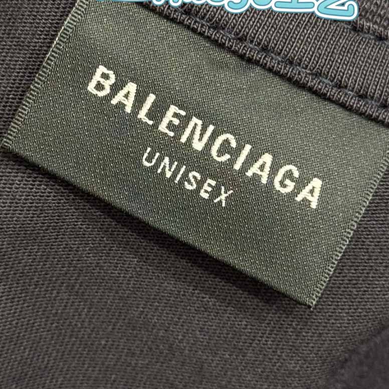 Balenciaga BB Icon Stencil Long Sleeve T-Shirt Large Fit in Black Faded  - FashionPlug
