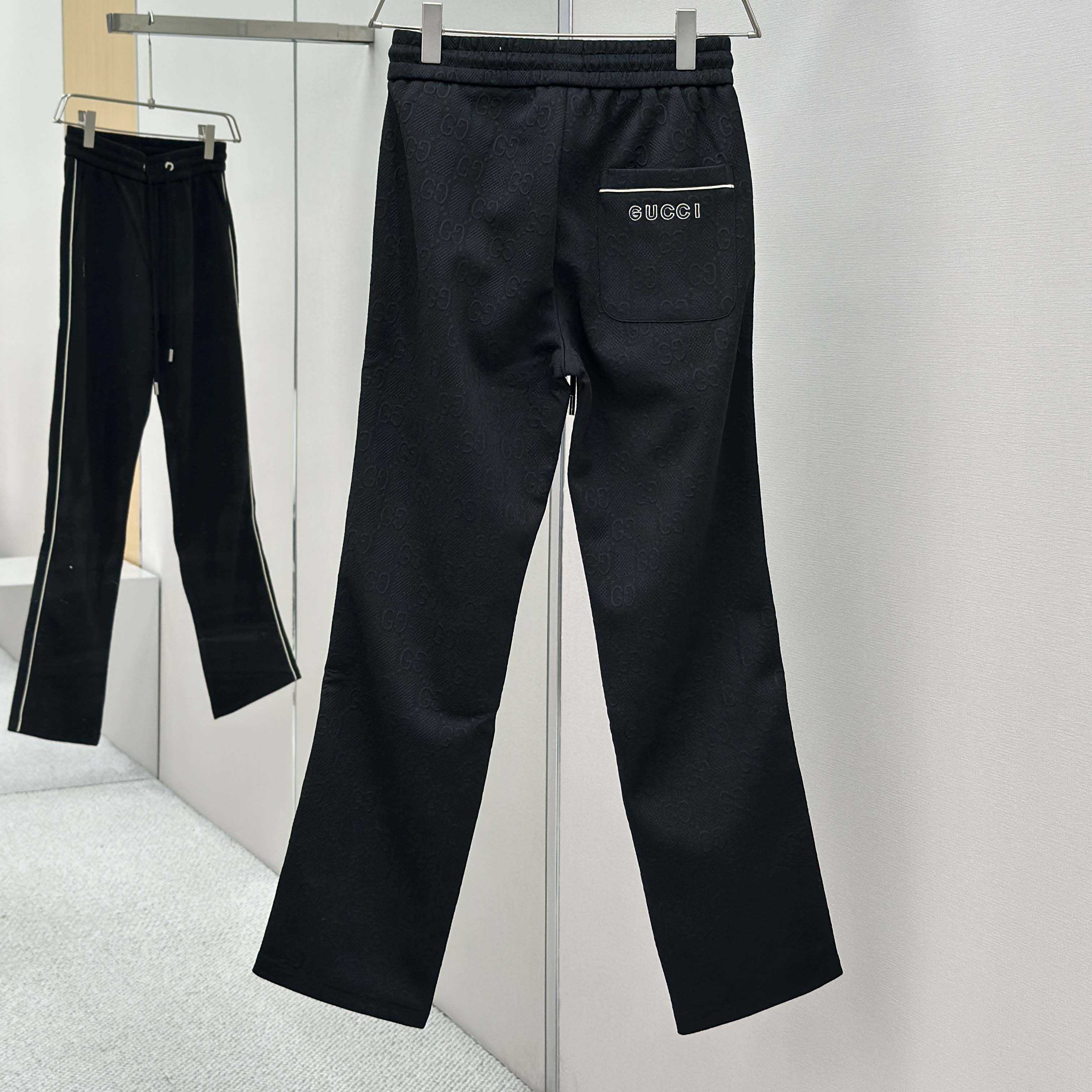 Gucci Black Cotton Pants - FashionPlug