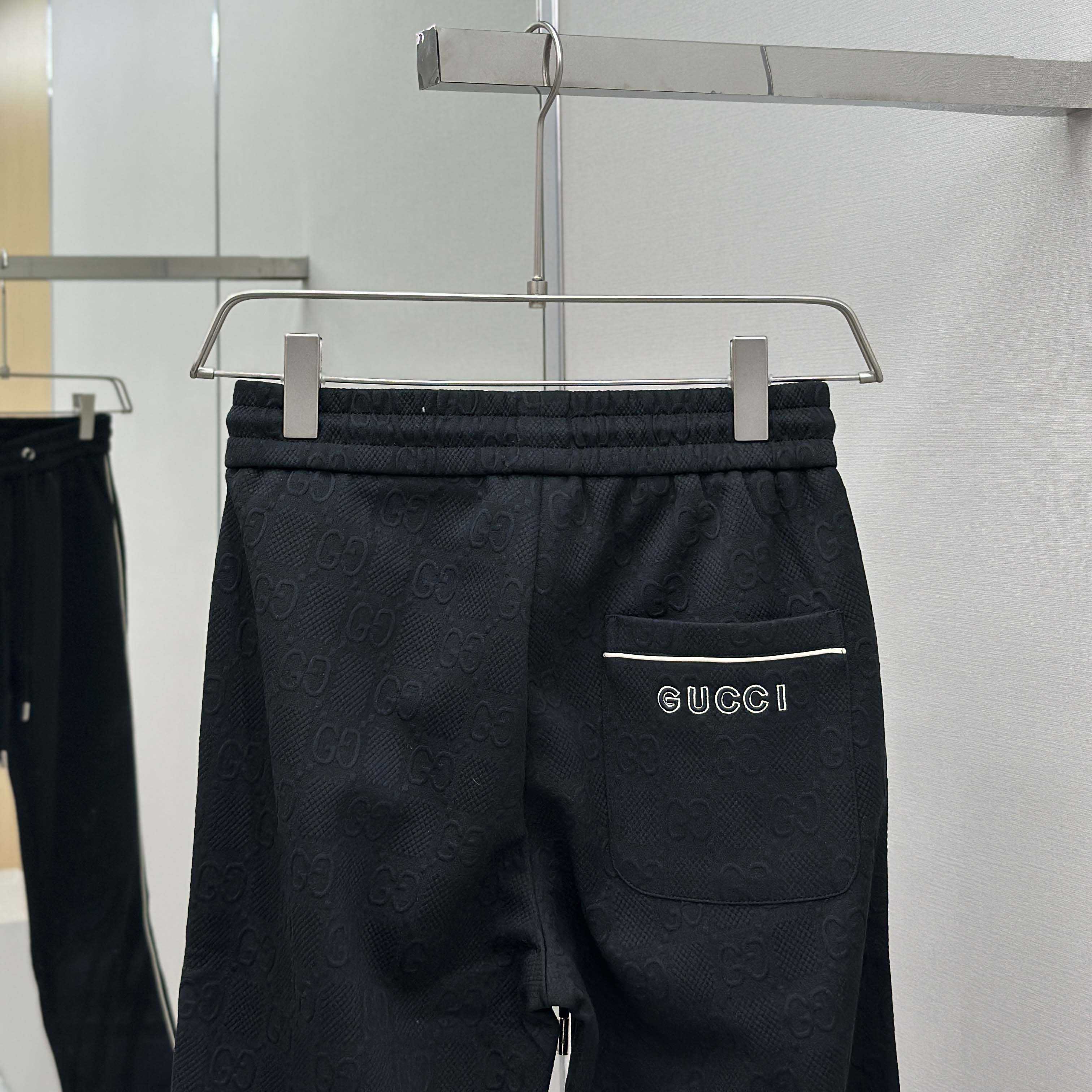Gucci Black Cotton Pants - FashionPlug