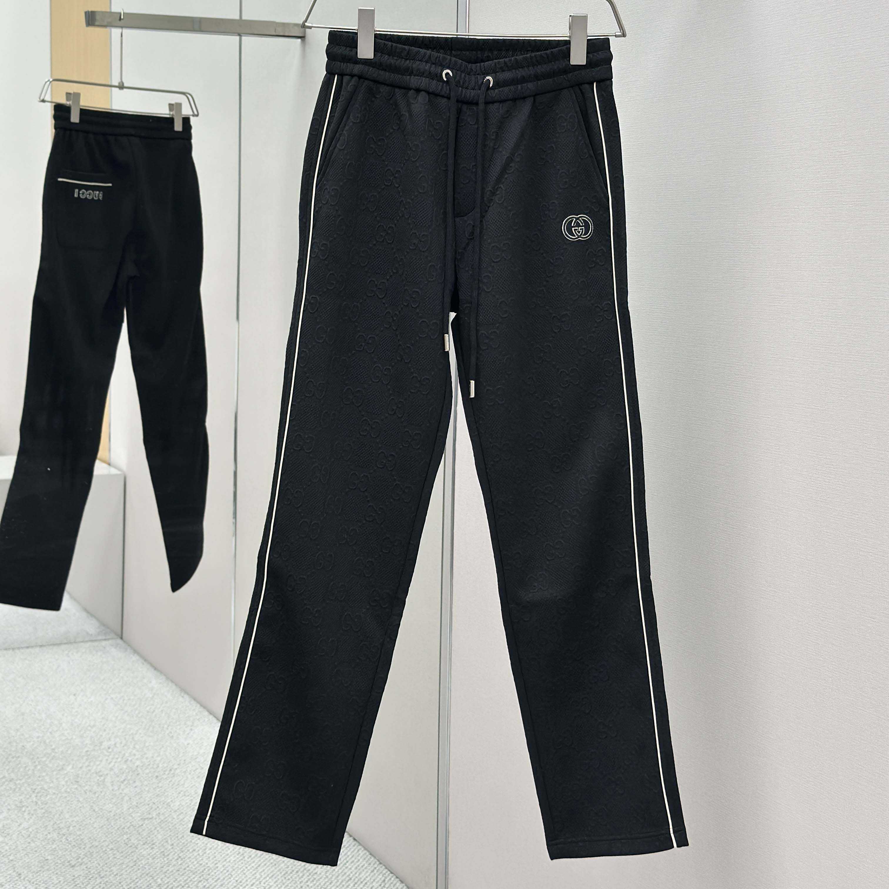 Gucci Black Cotton Pants - FashionPlug