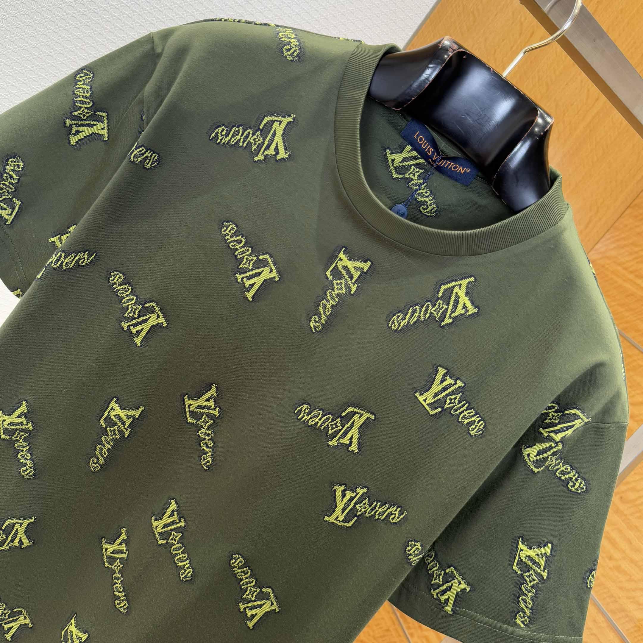 Louis Vuitton Jacquard Cotton T-Shirt   1AGJYS - FashionPlug