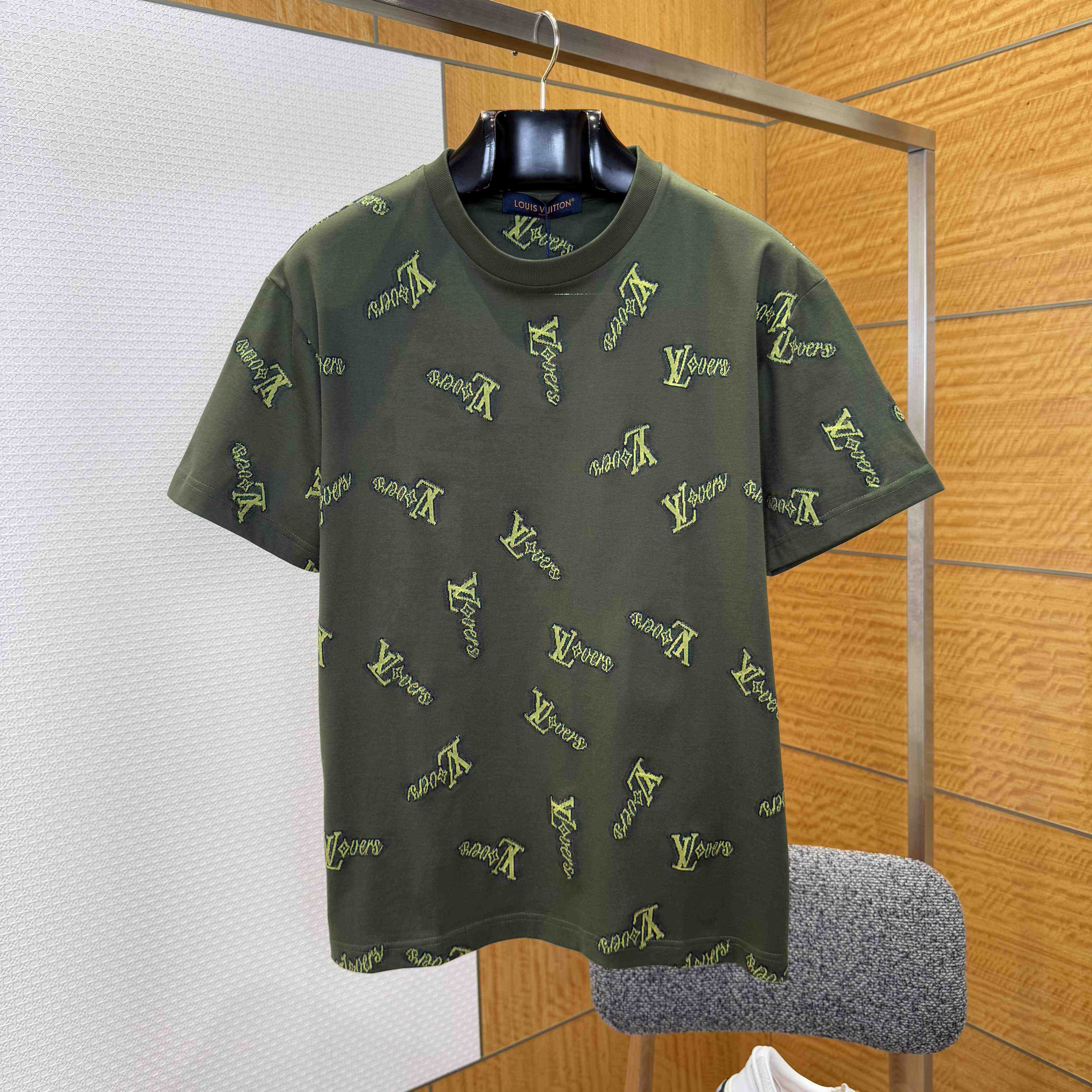 Louis Vuitton Jacquard Cotton T-Shirt   1AGJYS - FashionPlug