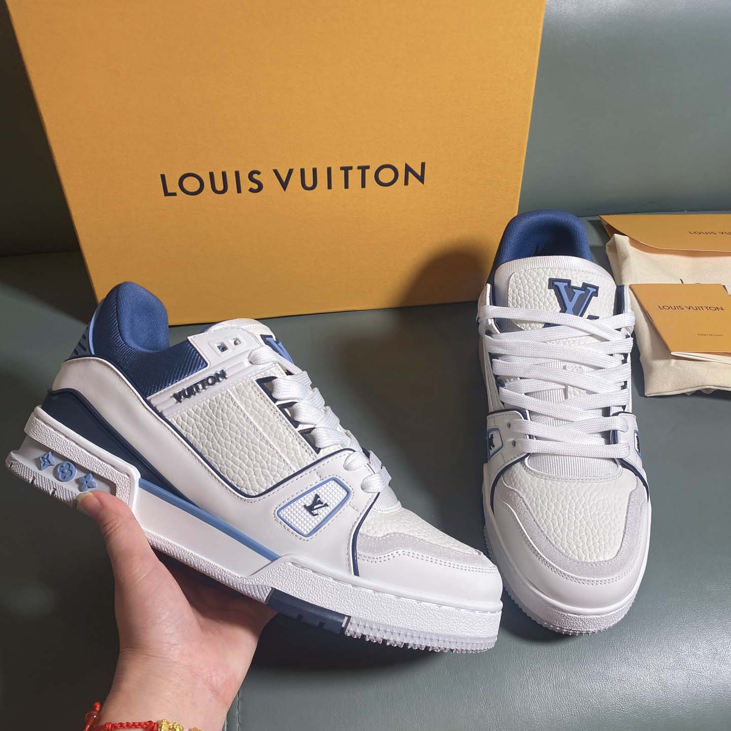 Louis Vuitton LV Trainer Sneaker     - FashionPlug