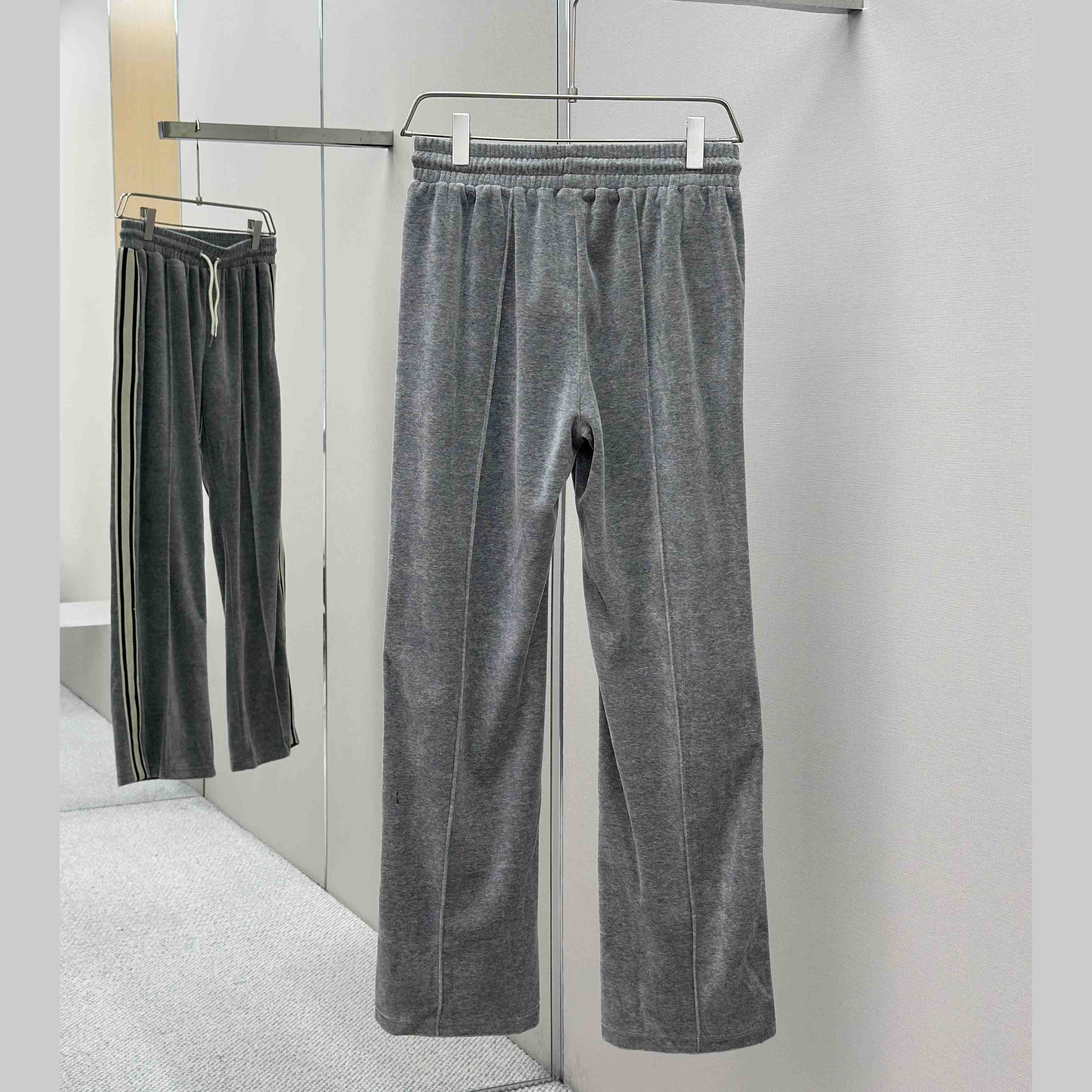 Celine Track Pants In Velvet Cotton - FashionPlug