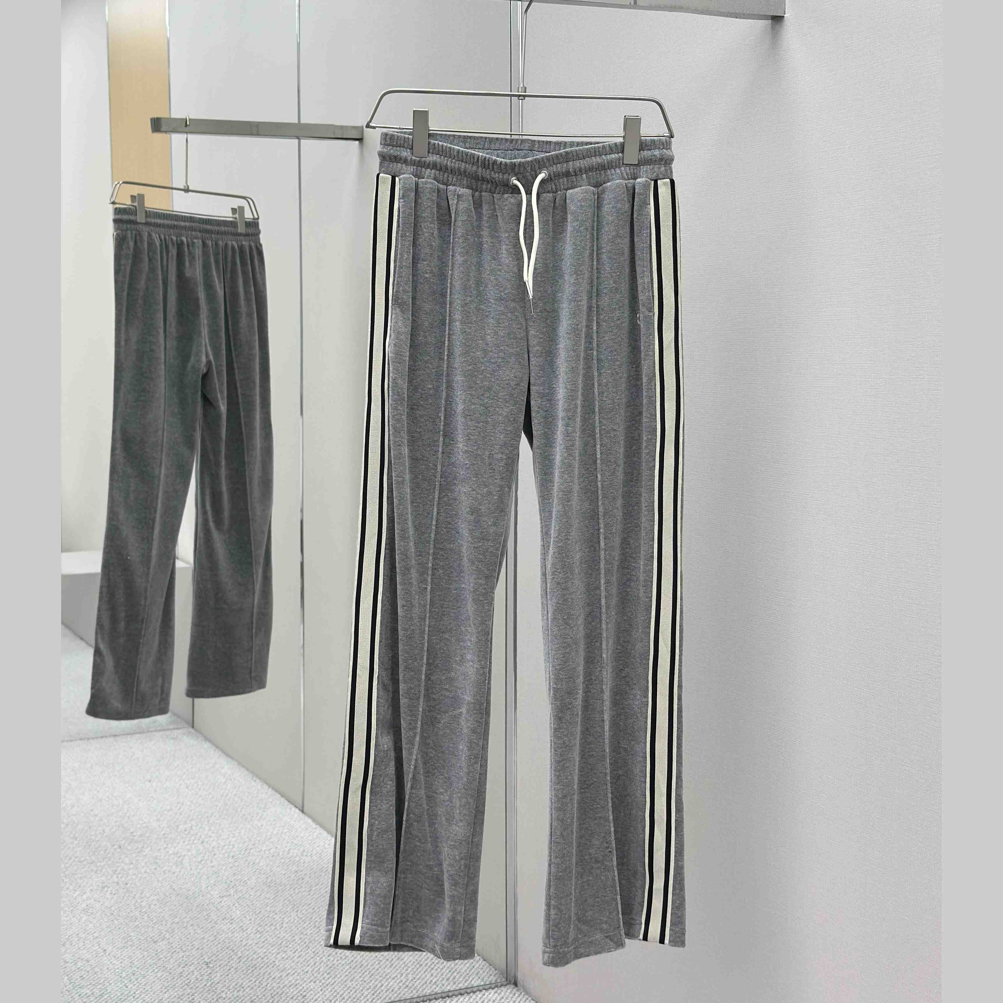 Celine Track Pants In Velvet Cotton - FashionPlug