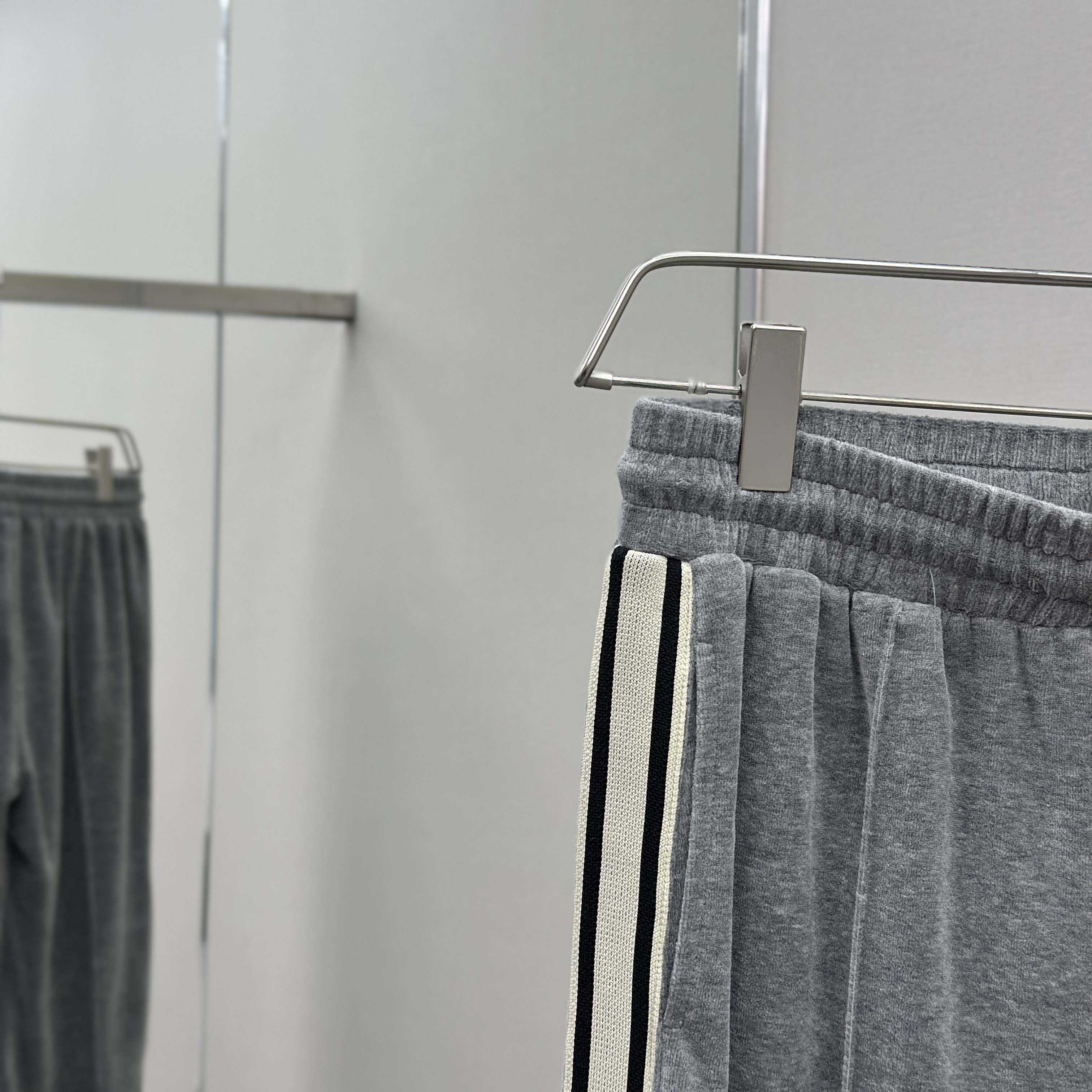 Celine Track Pants In Velvet Cotton - FashionPlug