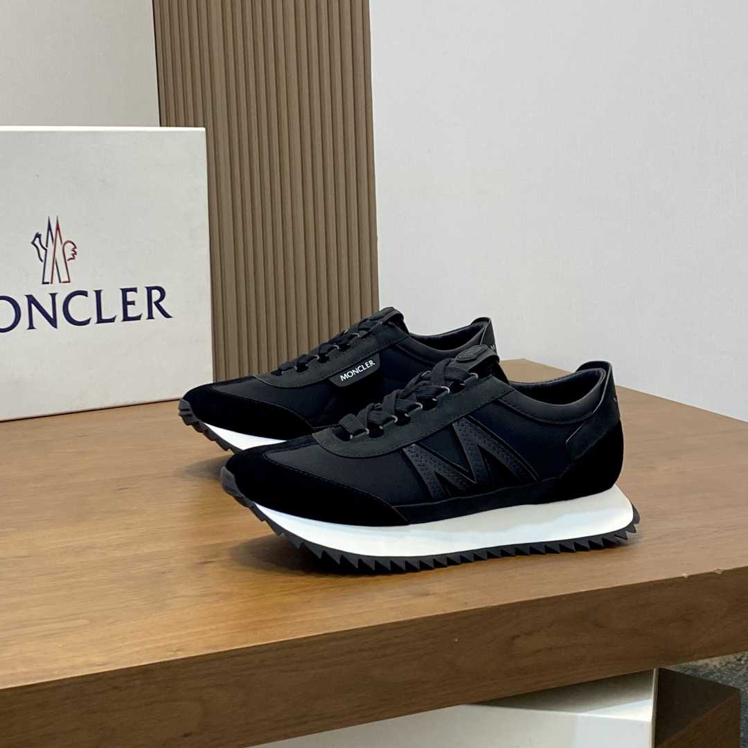 Moncler Pacey2 Suede & Nubuck Trainers - FashionPlug