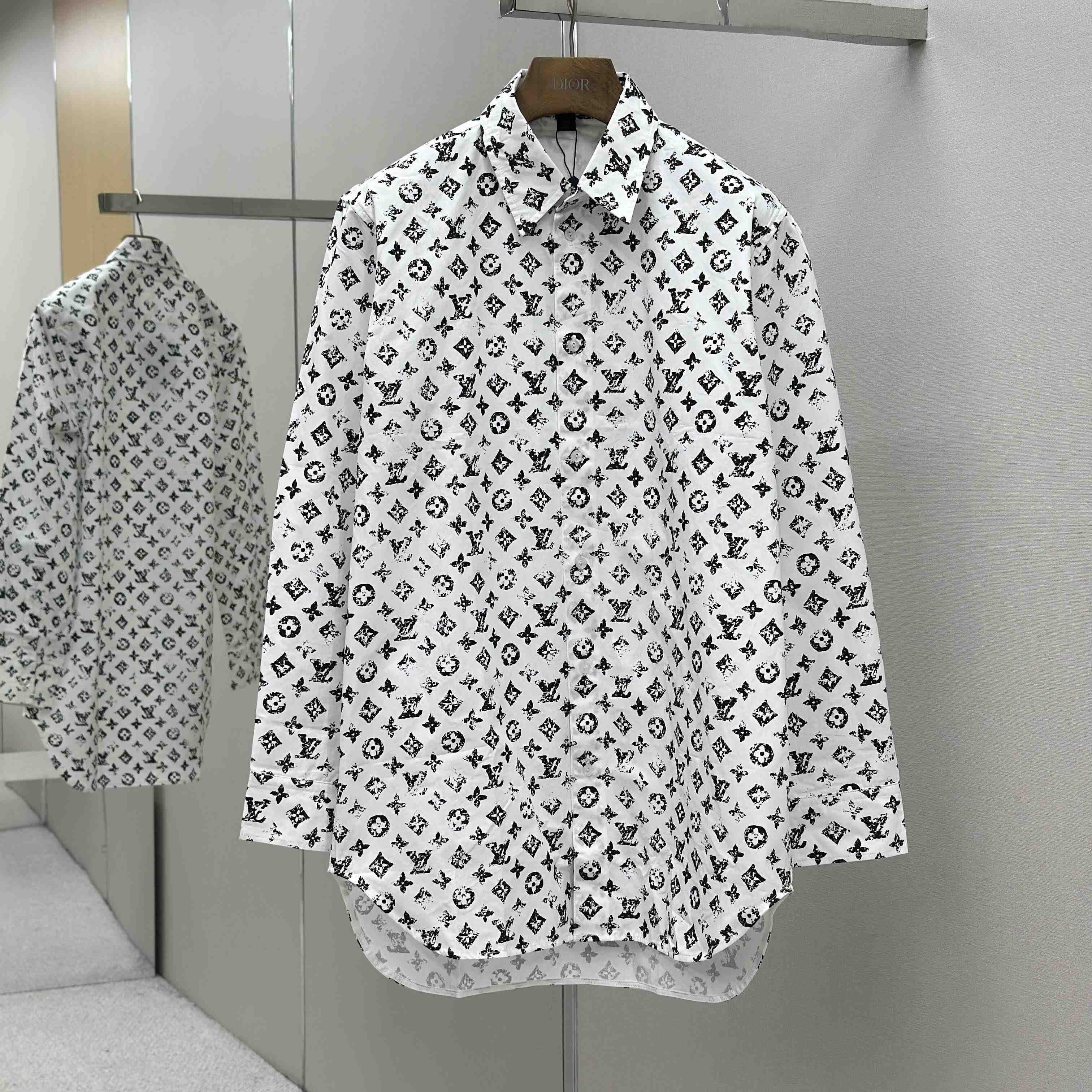 Louis Vuitton Monogram Fil Coupé Shirt   1AHX52 - FashionPlug