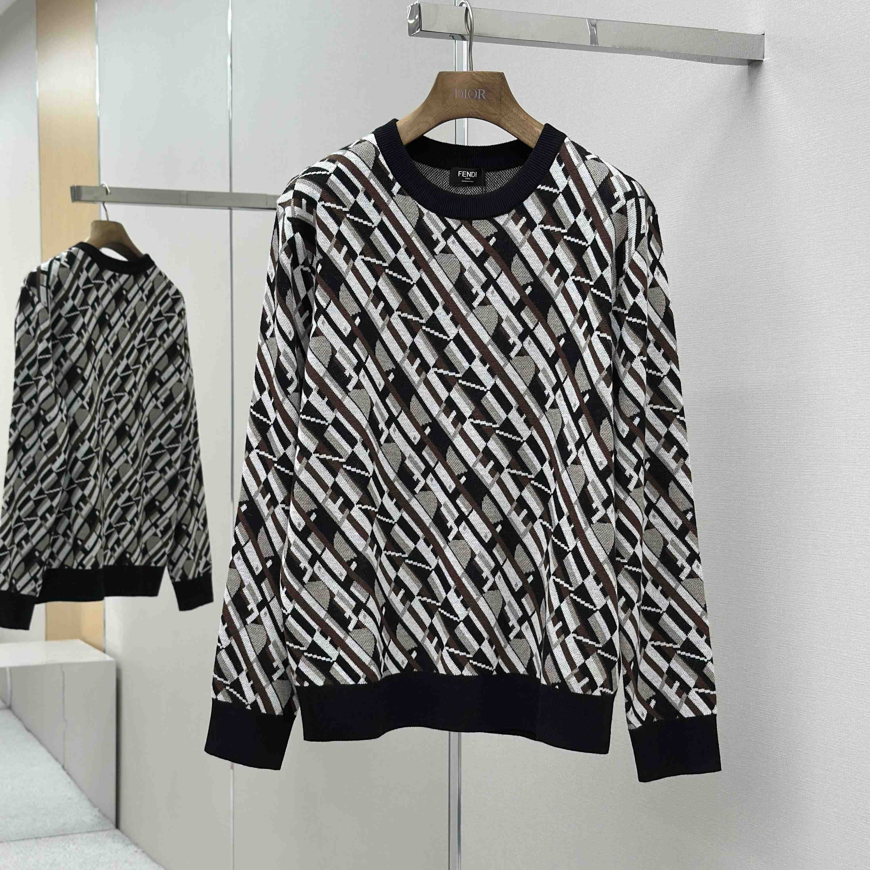 Fendi Multicolor Wool Jumper - FashionPlug