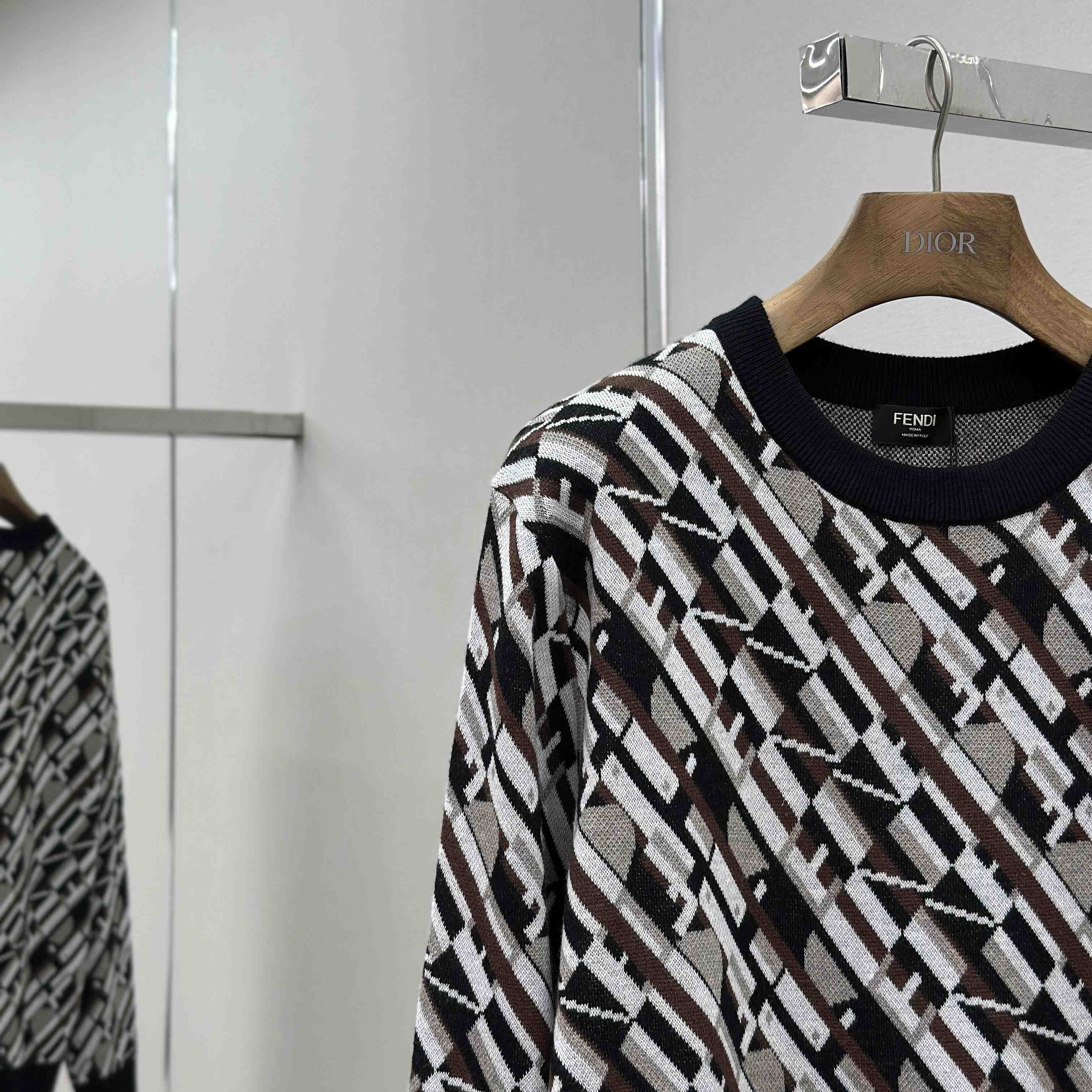 Fendi Multicolor Wool Jumper - FashionPlug