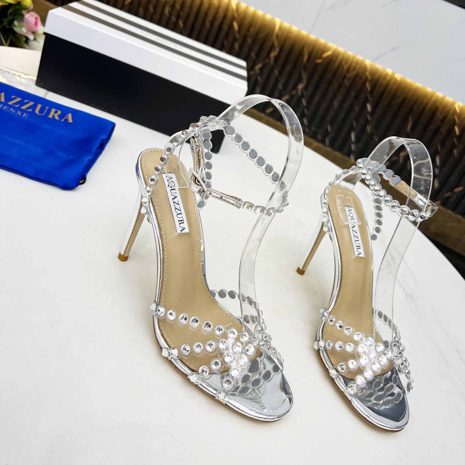 Aquazzura Tequila Plexi Sanda    - FashionPlug