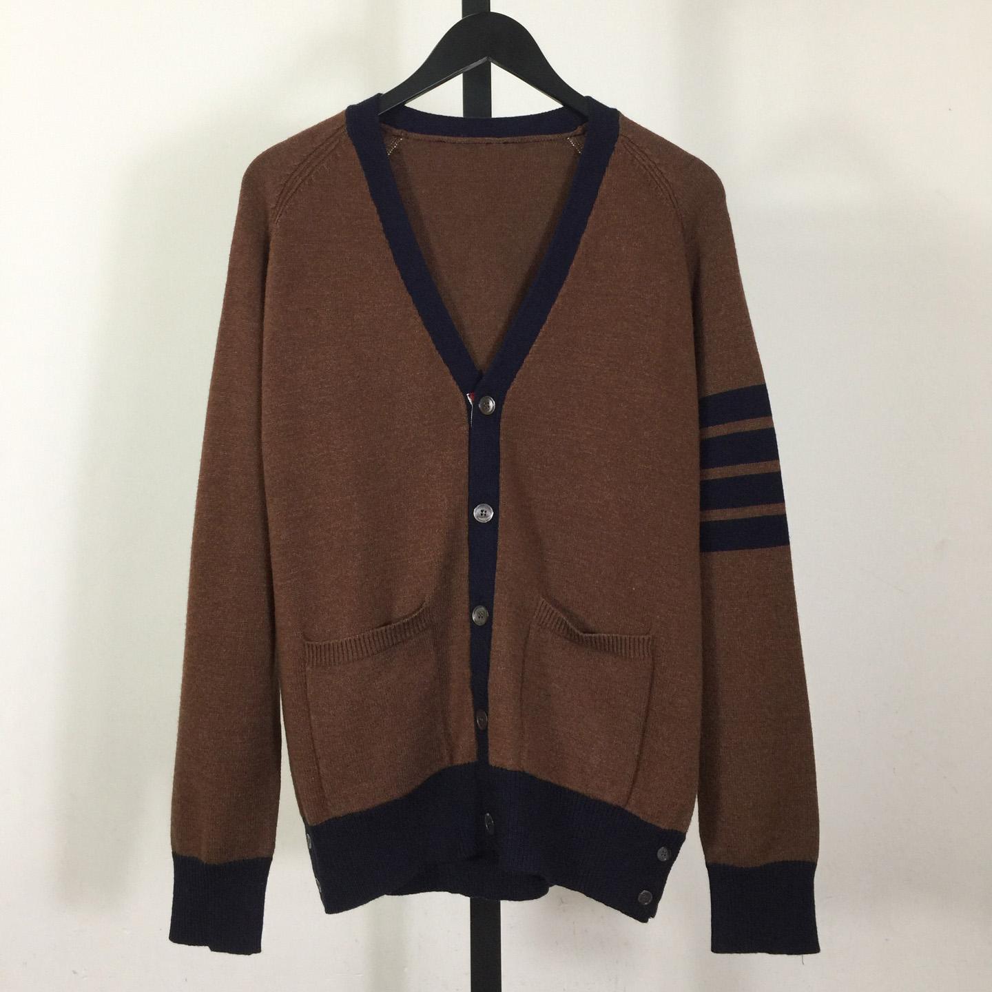 Thom Browne 4-Bar Cardigan - FashionPlug