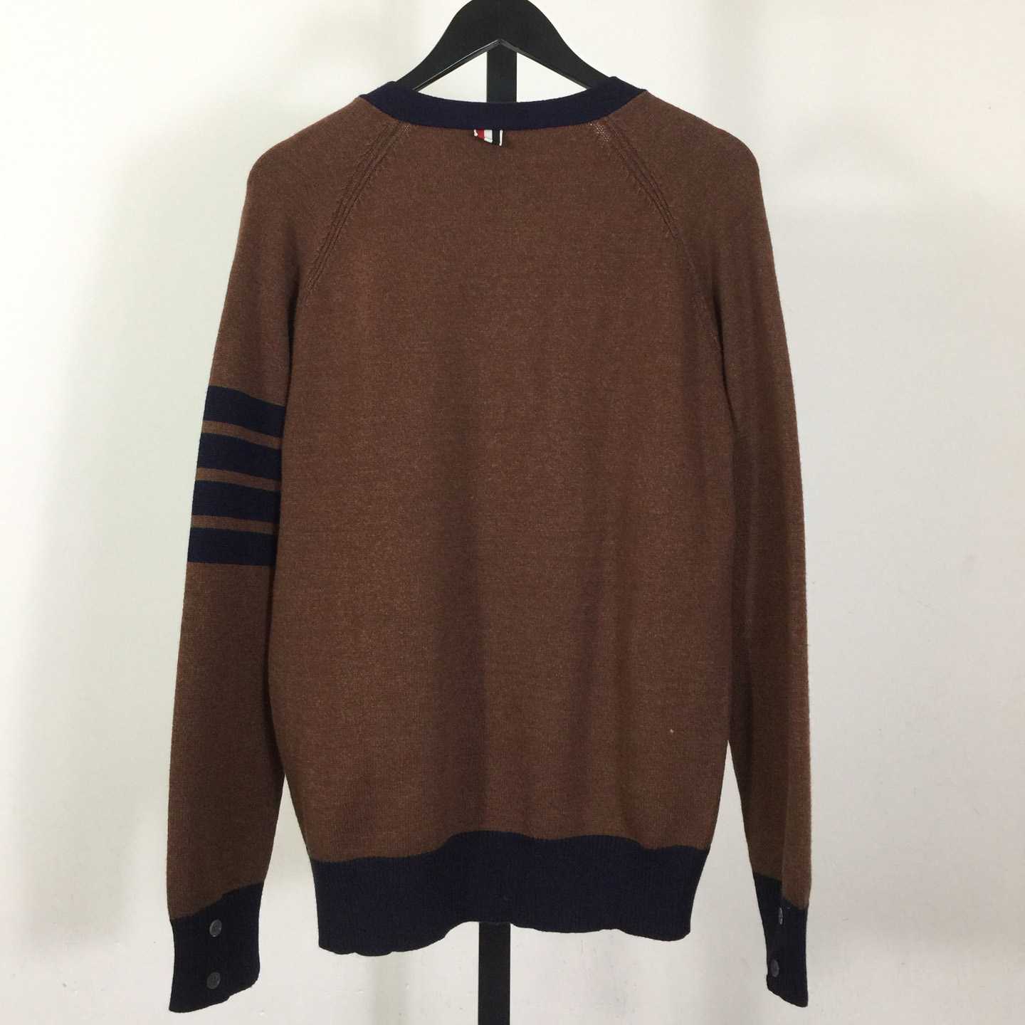 Thom Browne 4-Bar Cardigan - FashionPlug