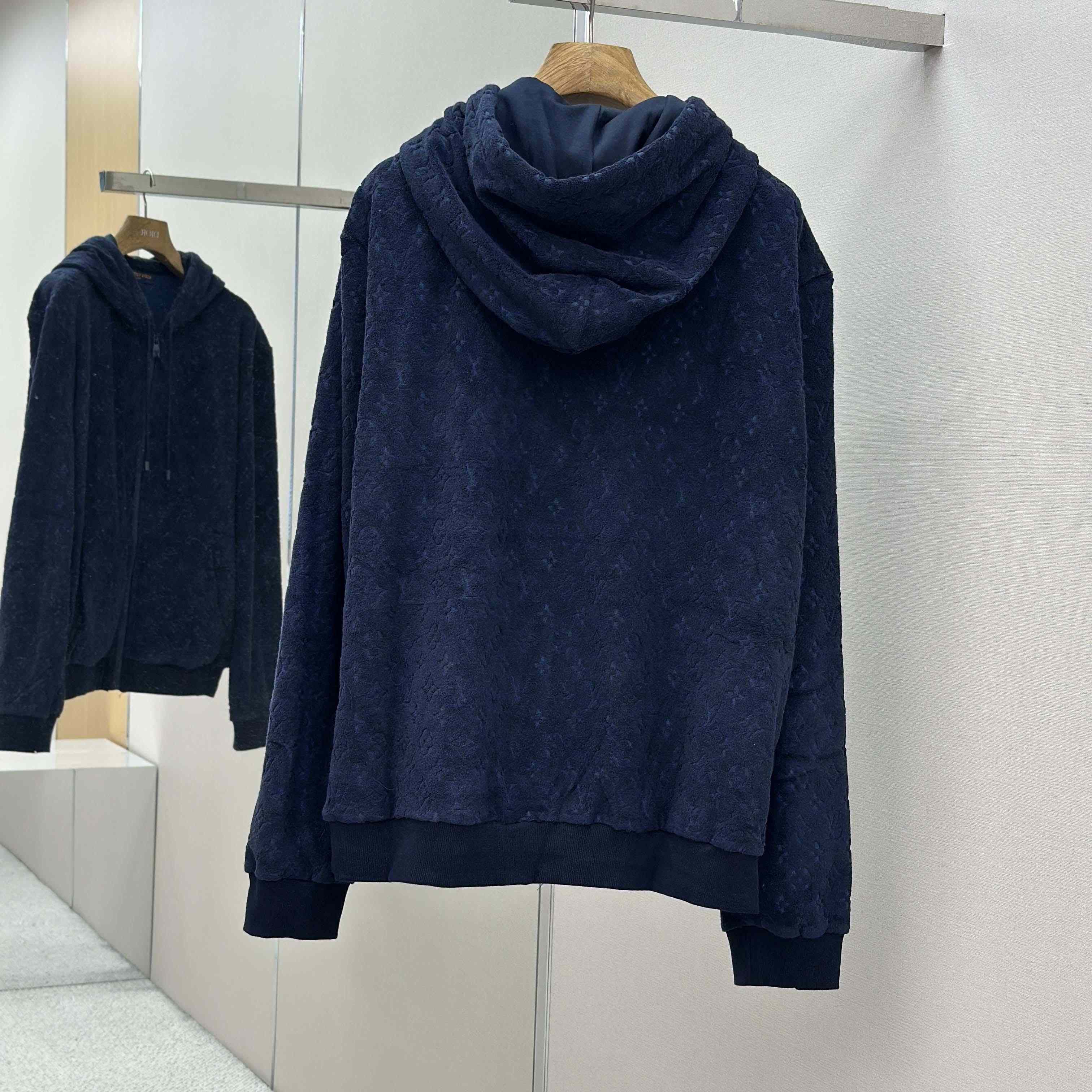 Louis Vuitton Monogram French Terry Zip-Through Hoodie   1AHUWW - FashionPlug