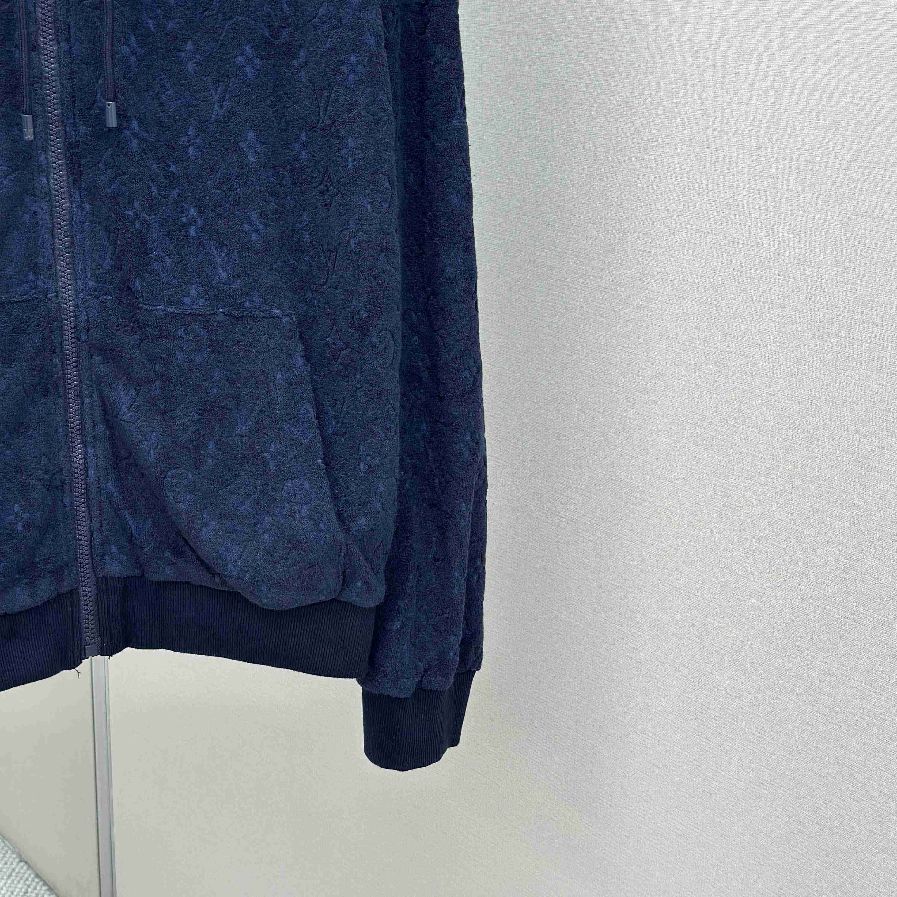 Louis Vuitton Monogram French Terry Zip-Through Hoodie   1AHUWW - FashionPlug