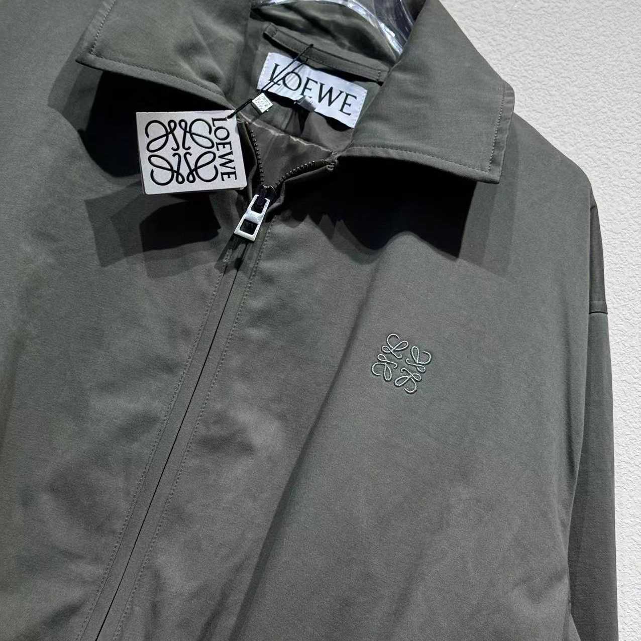 Loewe Belted Jacket In Cotton - FashionPlug