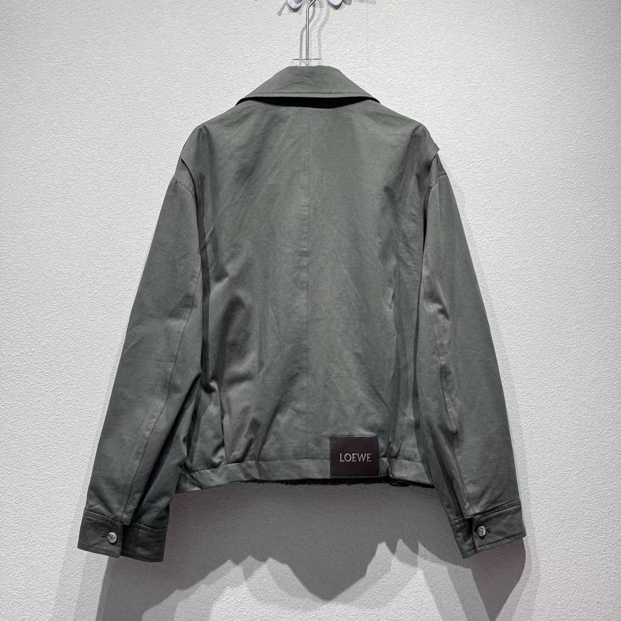 Loewe Belted Jacket In Cotton - FashionPlug