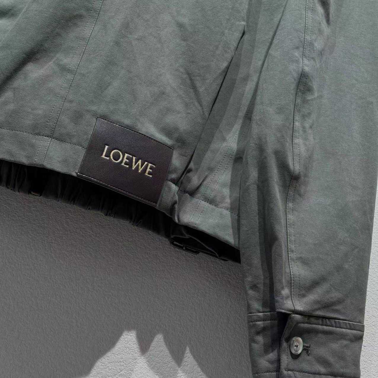 Loewe Belted Jacket In Cotton - FashionPlug
