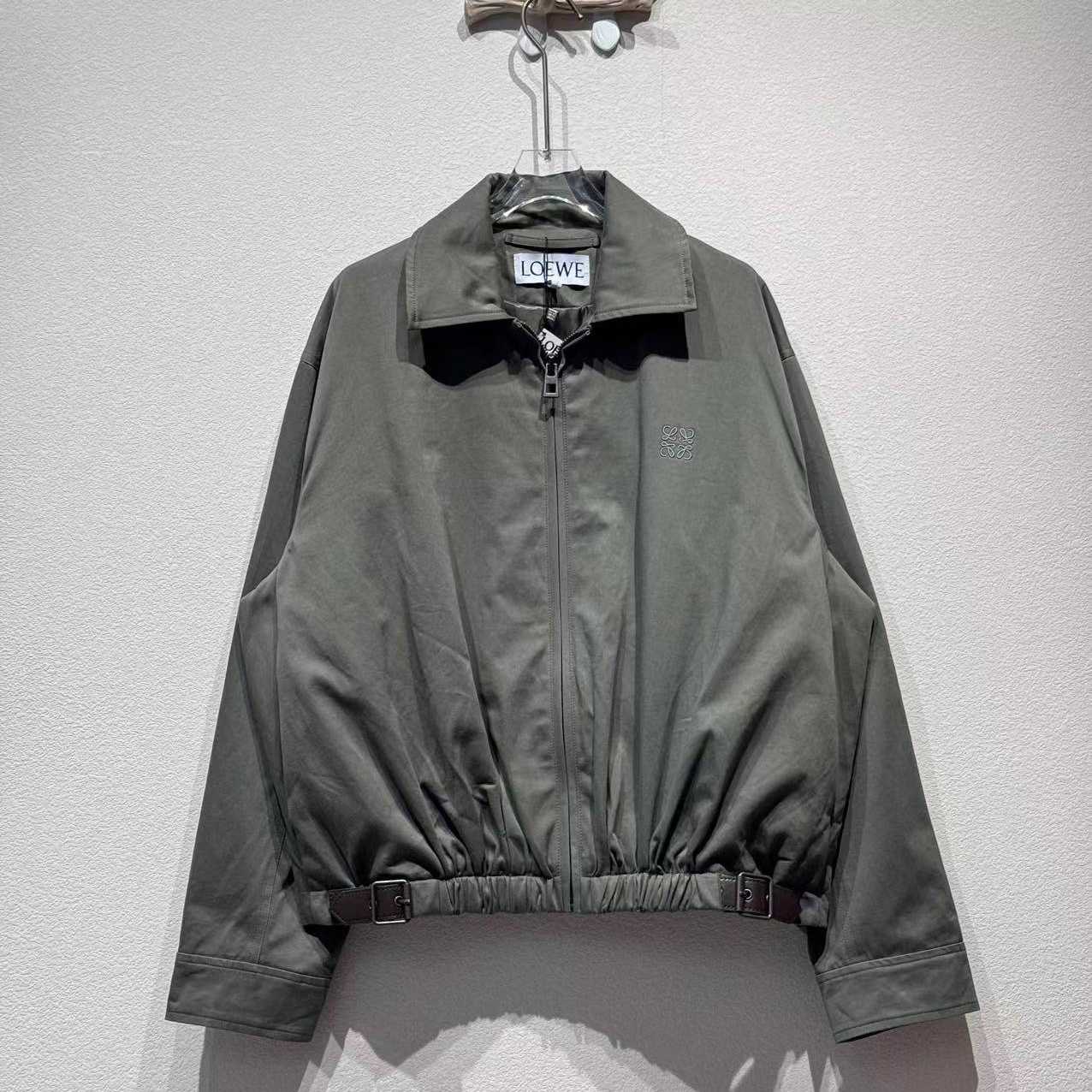 Loewe Belted Jacket In Cotton - FashionPlug