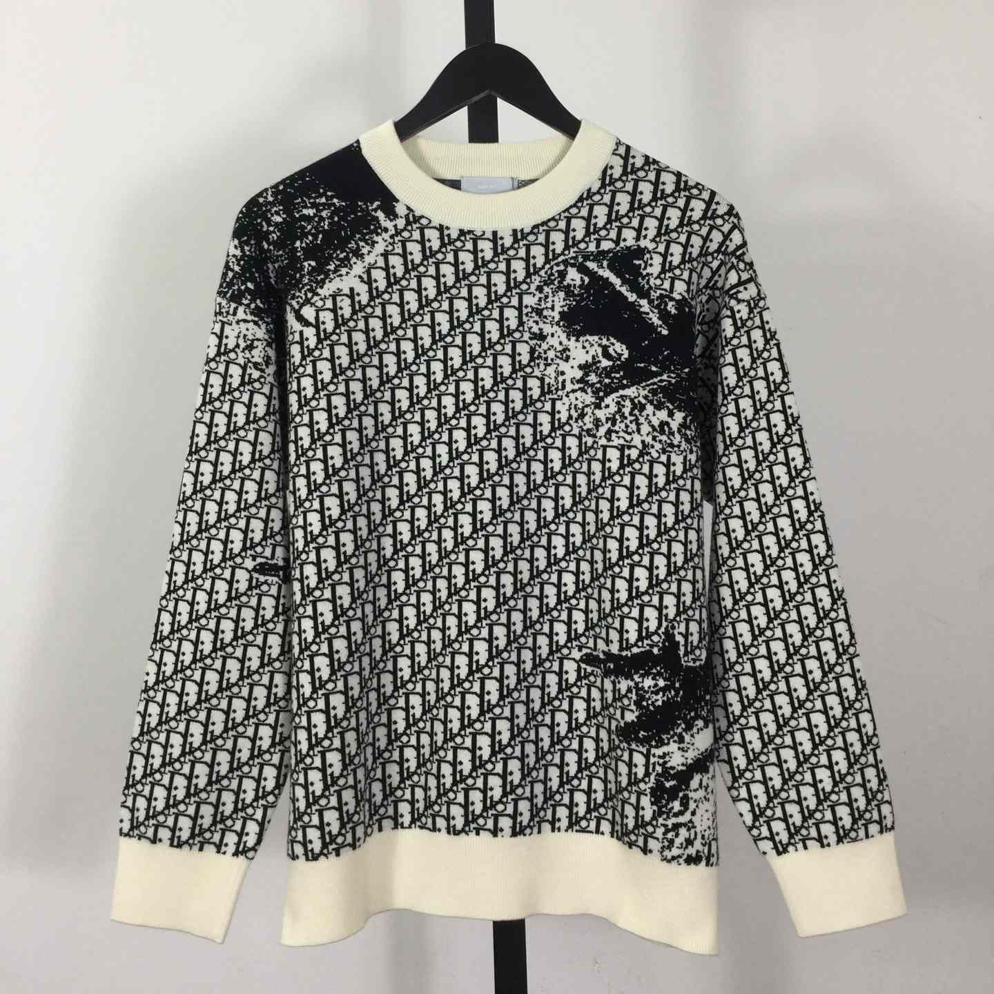 Dior Oblique Sweater In Wool - FashionPlug