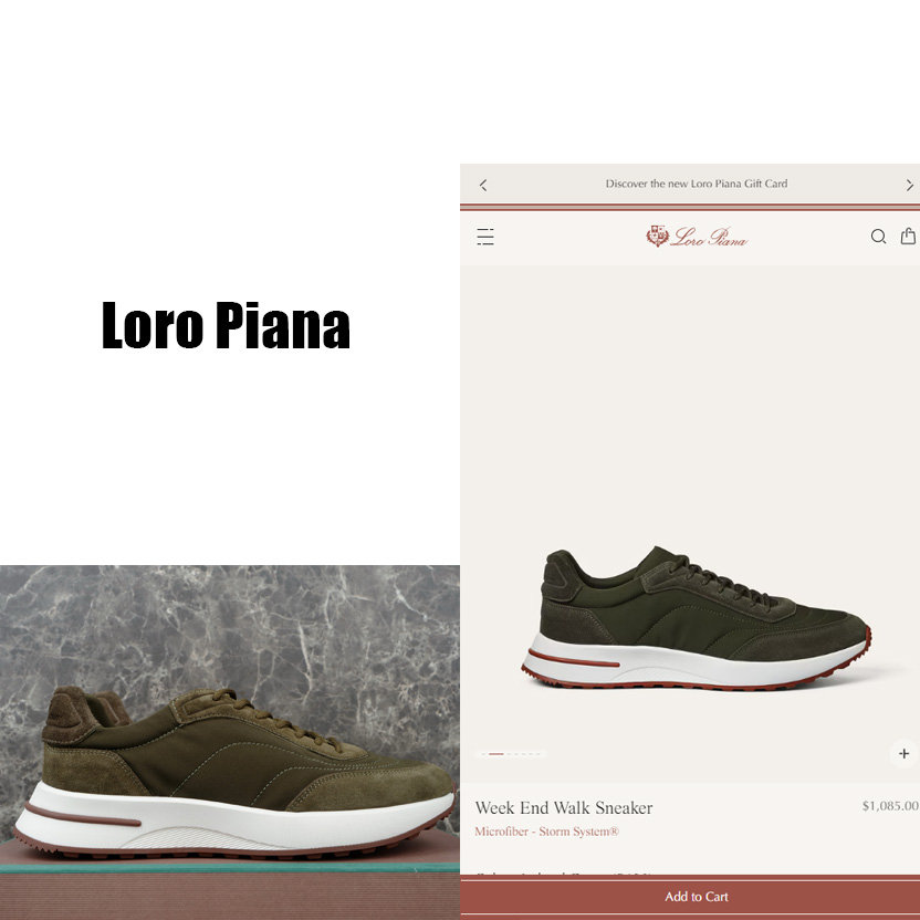 Loro Piana Week End Walk Sneaker  - FashionPlug