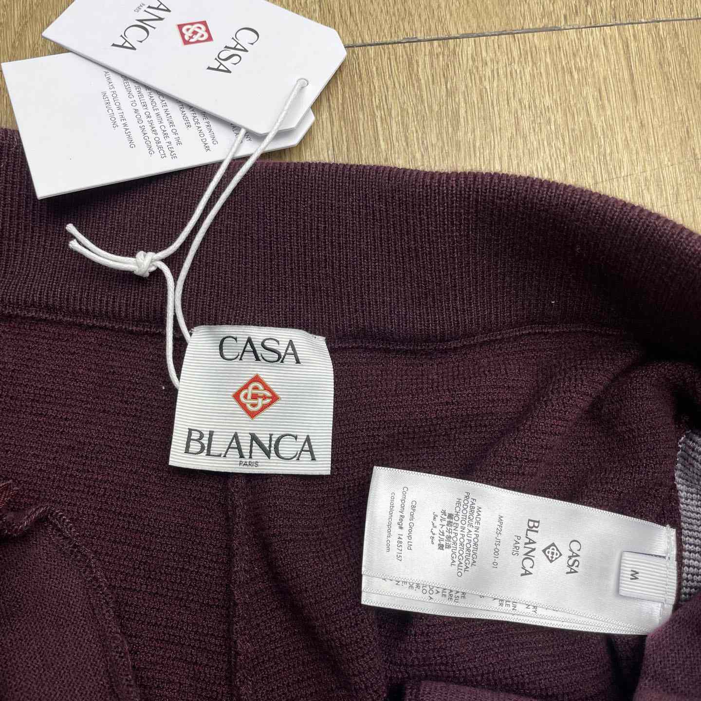 Casablanca Diagonal Tennis Merino Trousers   Z6026 - FashionPlug