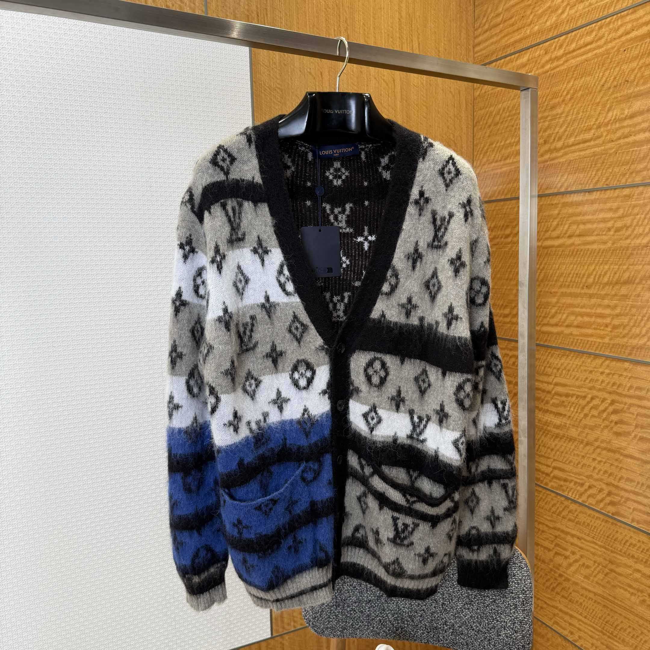 Louis Vuitton Monogram Mohair Cardigan   1AIOX9 - FashionPlug
