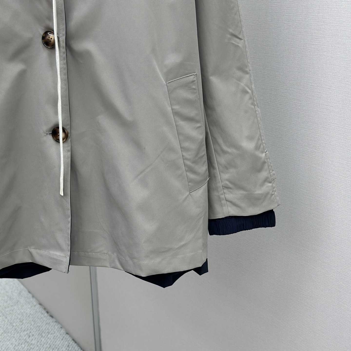 Miu Miu Panama Cotton And Technical Pongé Blouson Jacket - FashionPlug