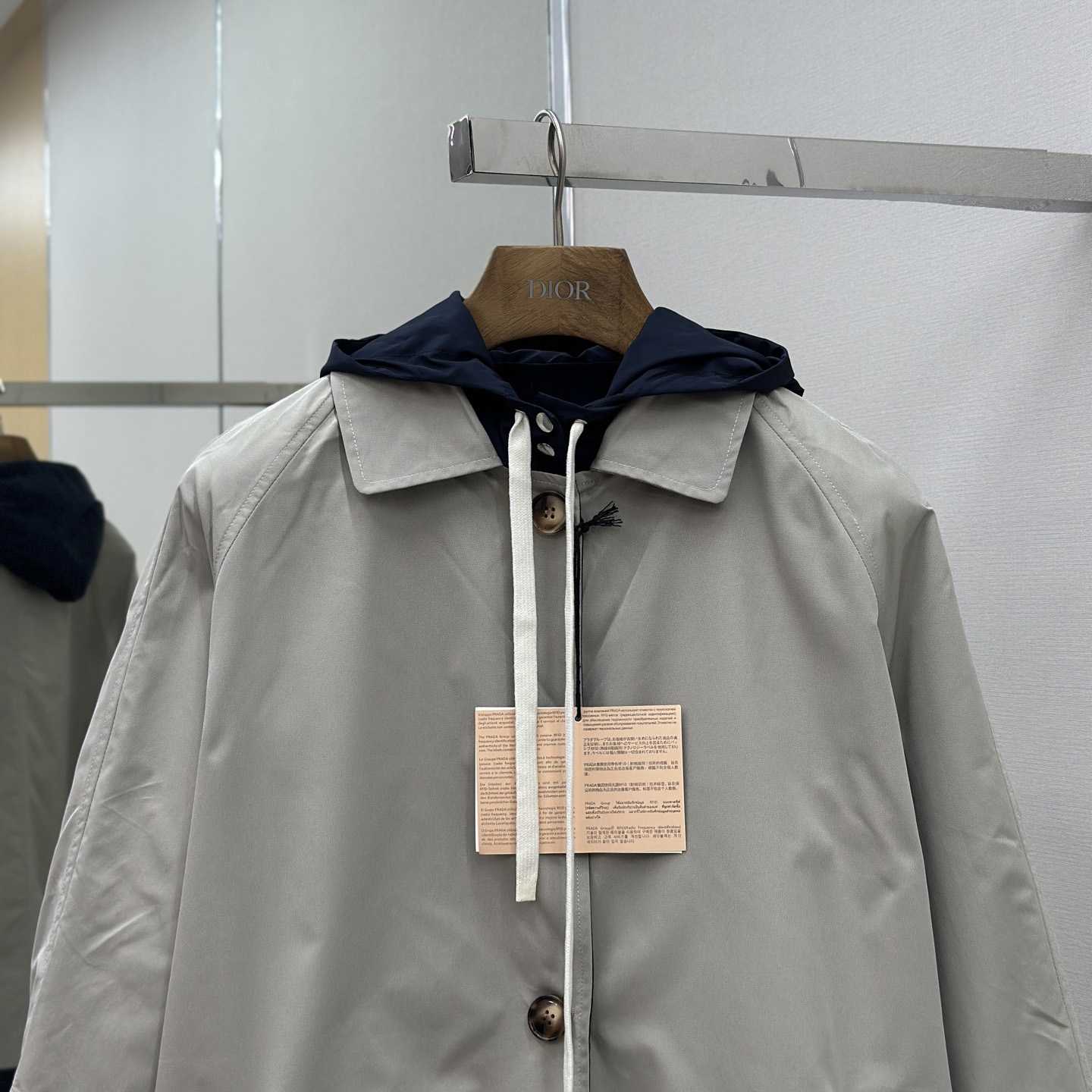 Miu Miu Panama Cotton And Technical Pongé Blouson Jacket - FashionPlug