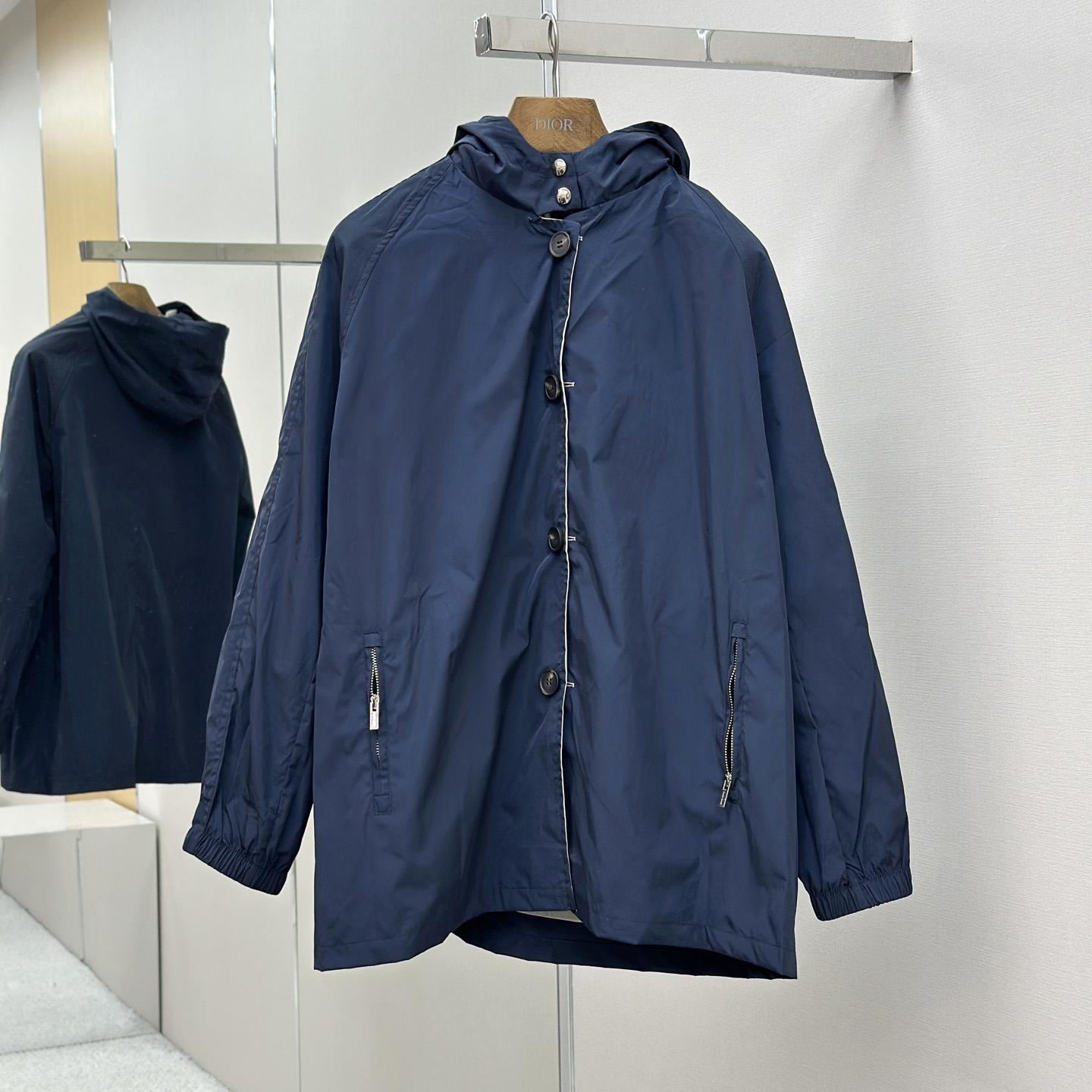 Miu Miu Panama Cotton And Technical Pongé Blouson Jacket - FashionPlug