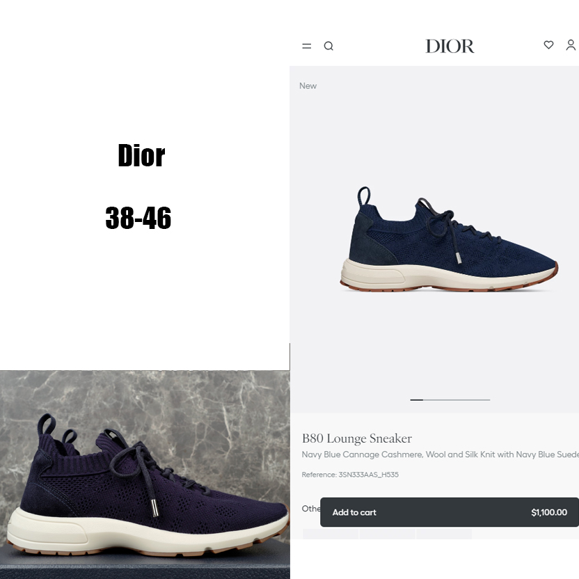 Dior B80 Lounge Sneaker  - FashionPlug