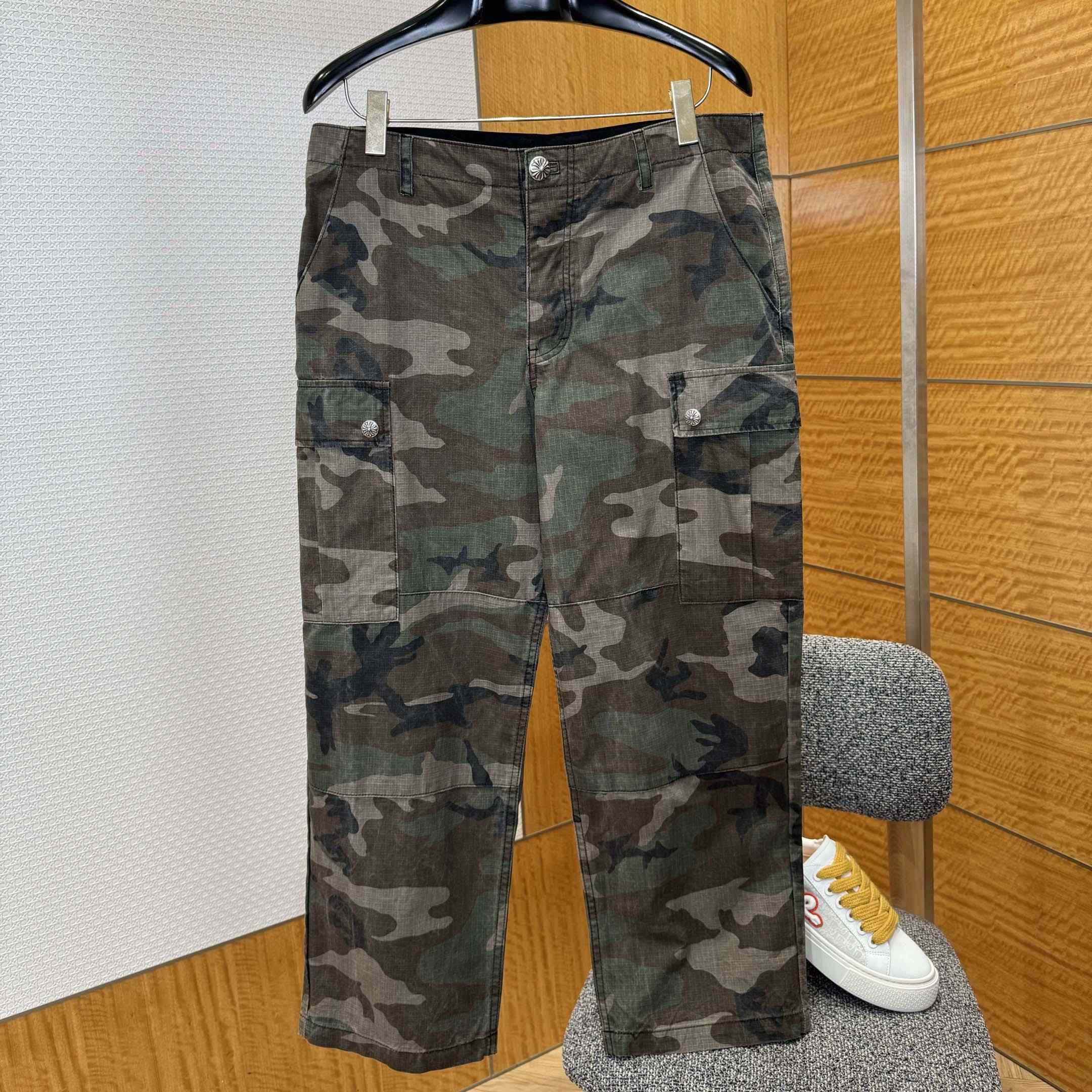 Chrome Hearts Camo Cargo Pants  - FashionPlug
