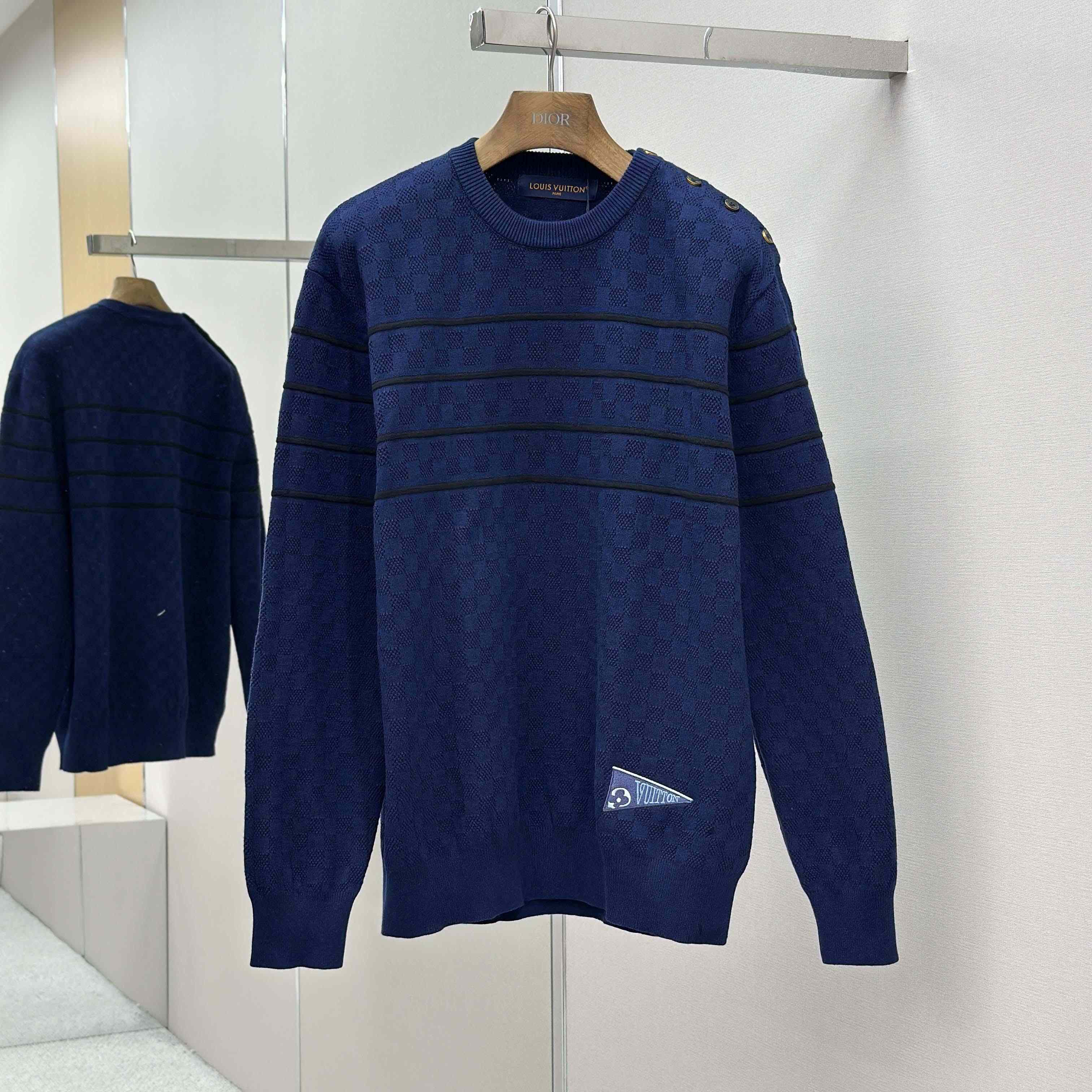 Louis Vuitton Damier Stripes Pullover - FashionPlug
