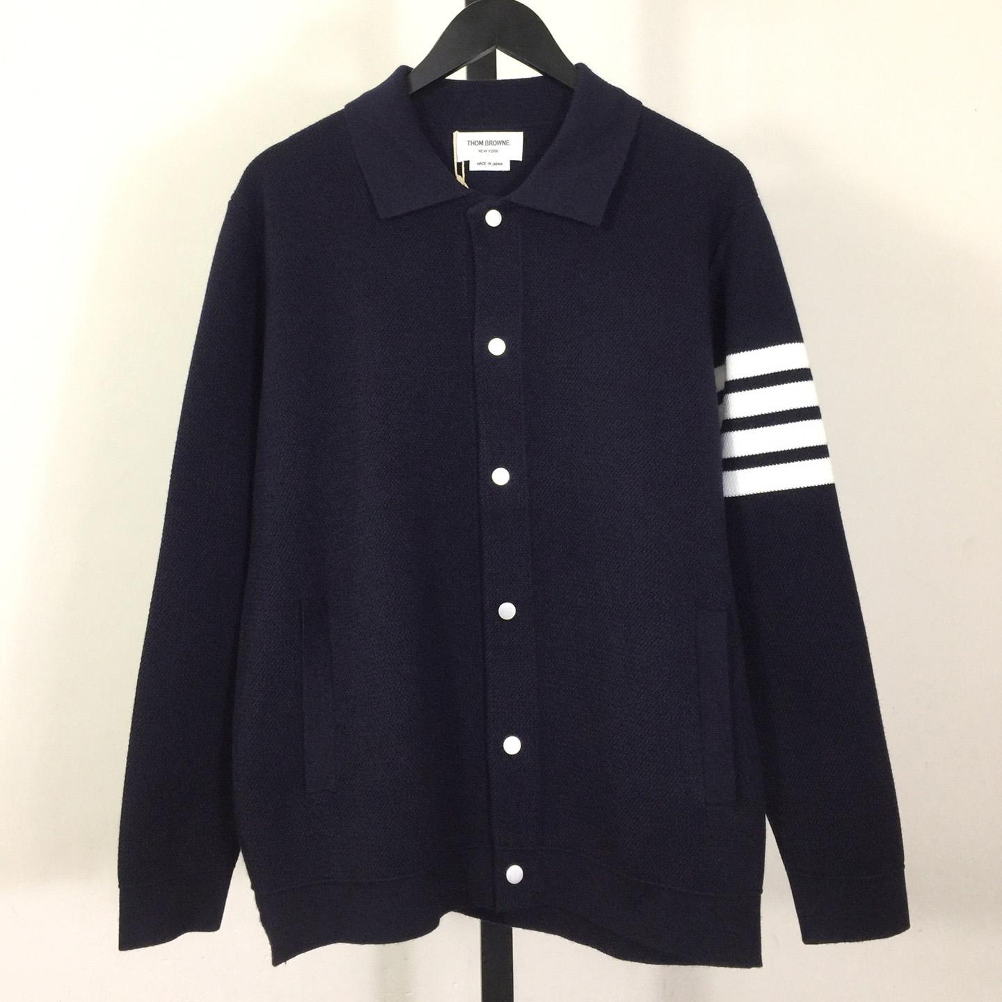 Thom Browne 4-Bar Cardigan - FashionPlug