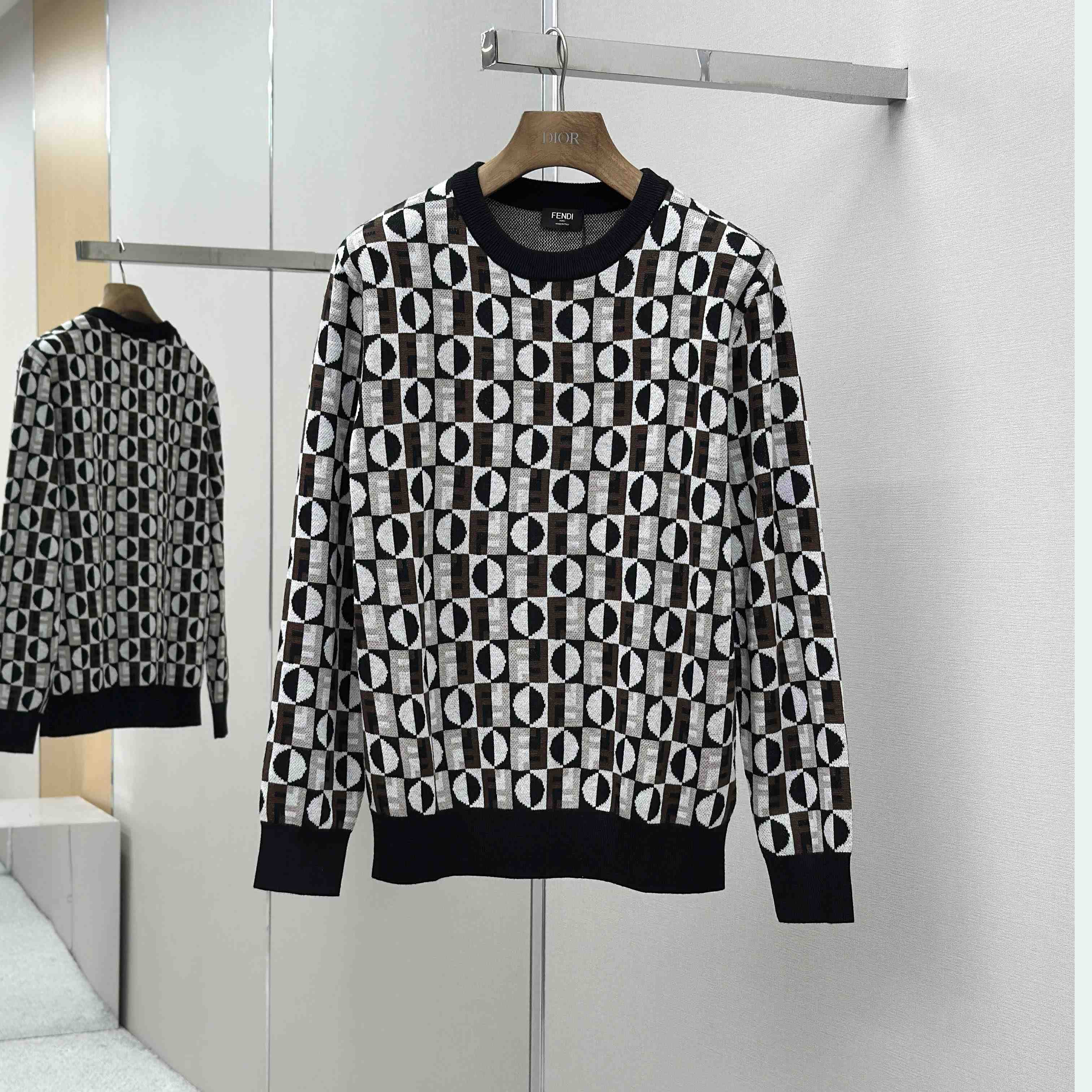 Fendi Multicolour Wool Jumper - FashionPlug