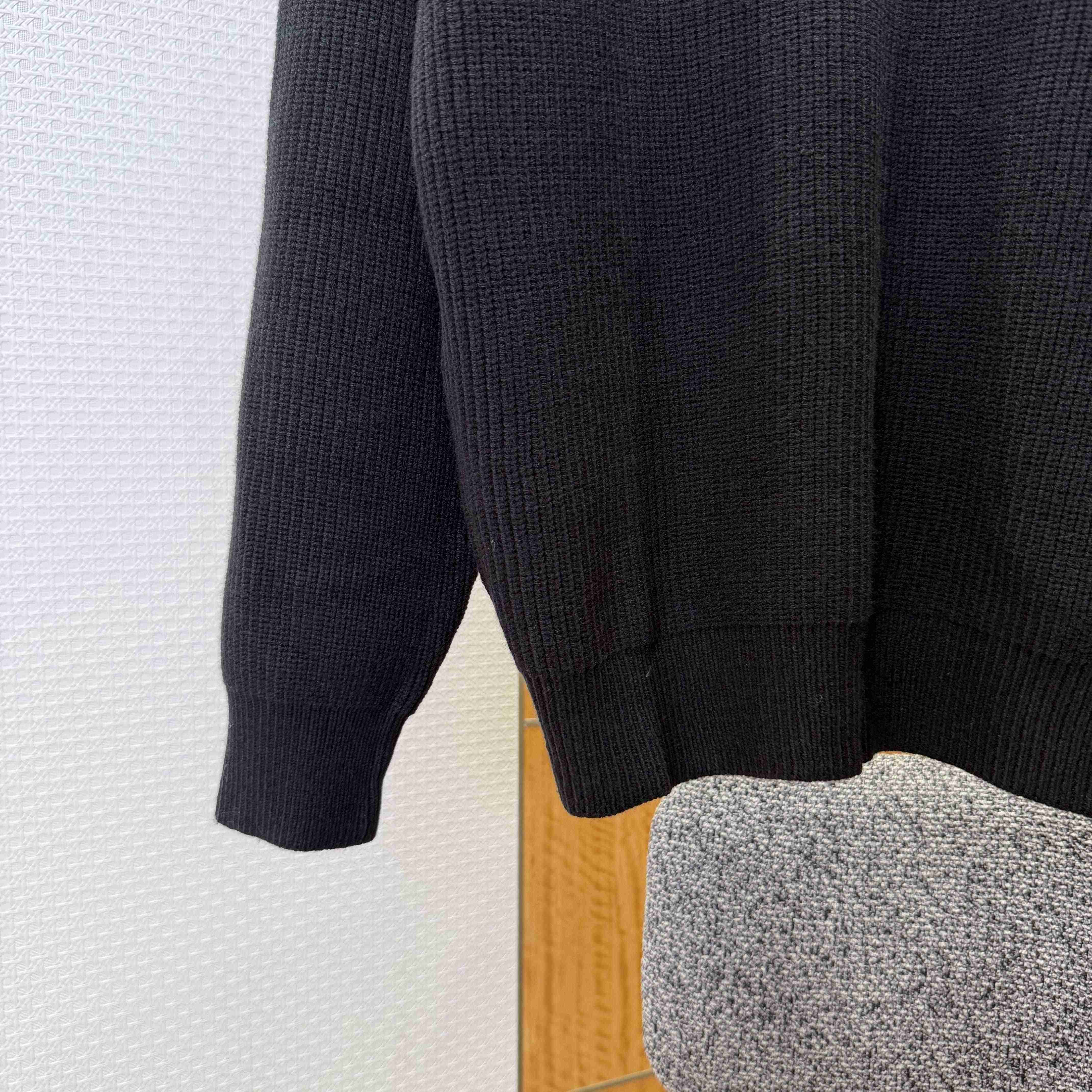 Balenciaga Logo-patch Stretch-wool Jumper - FashionPlug