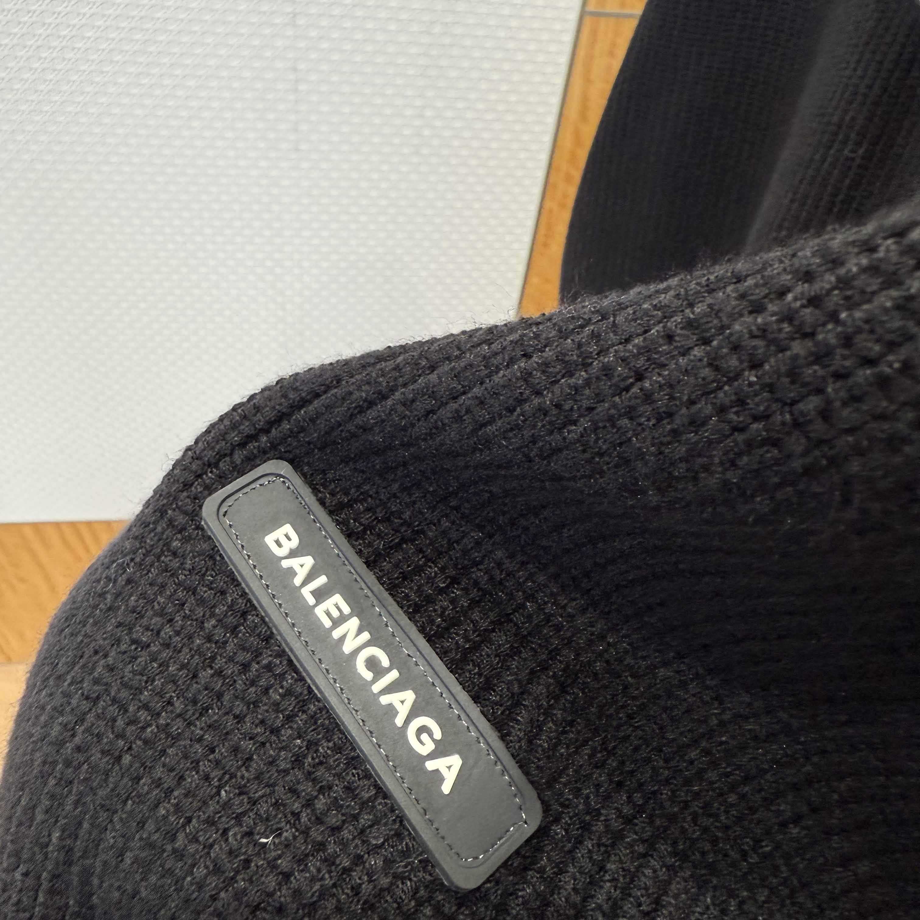 Balenciaga Logo-patch Stretch-wool Jumper - FashionPlug