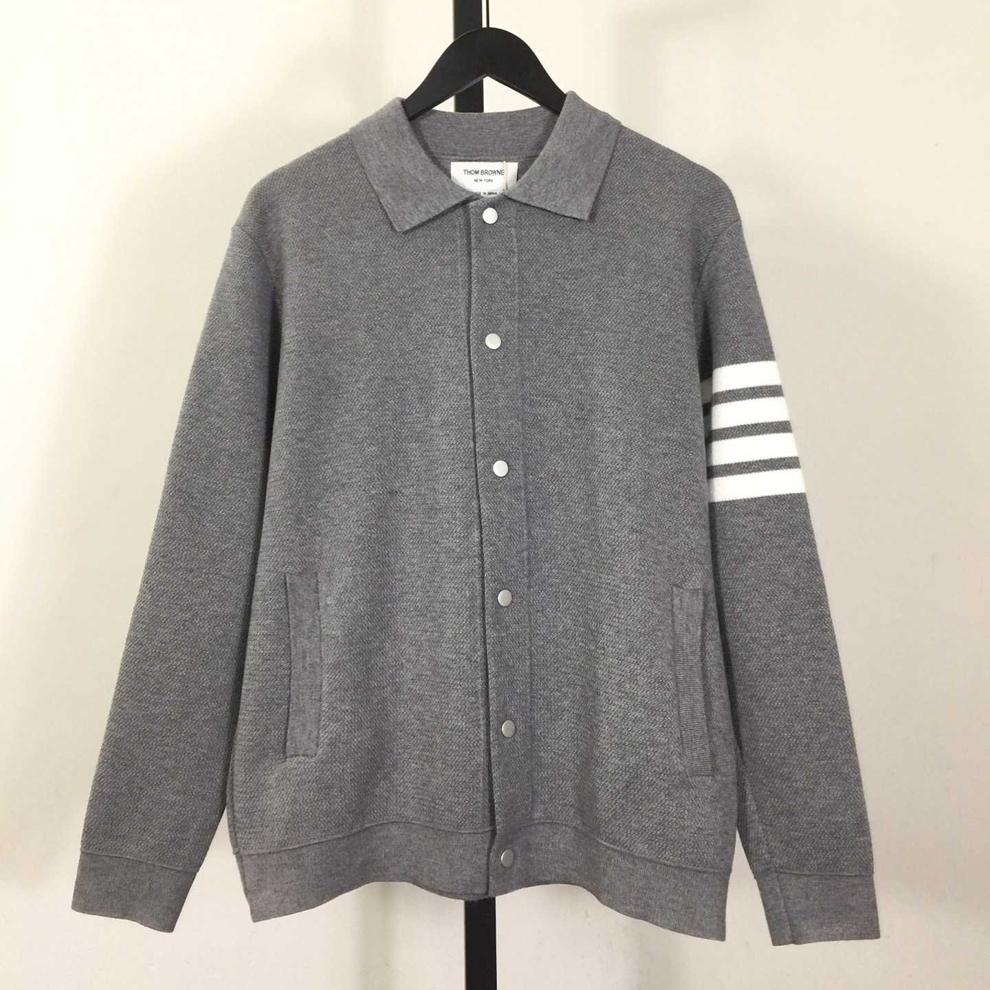 Thom Browne 4-Bar Cardigan - FashionPlug